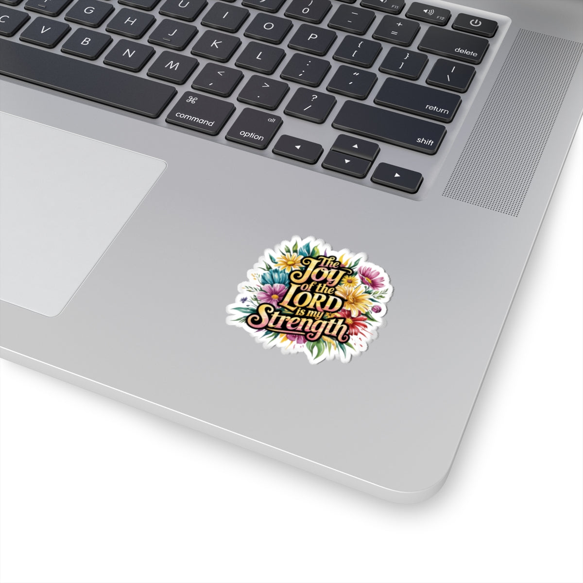 Joyful Floral Kiss-Cut Stickers, Inspirational Stickers, Christian Stickers, Faith-Based Decor, Flower Art Reminders