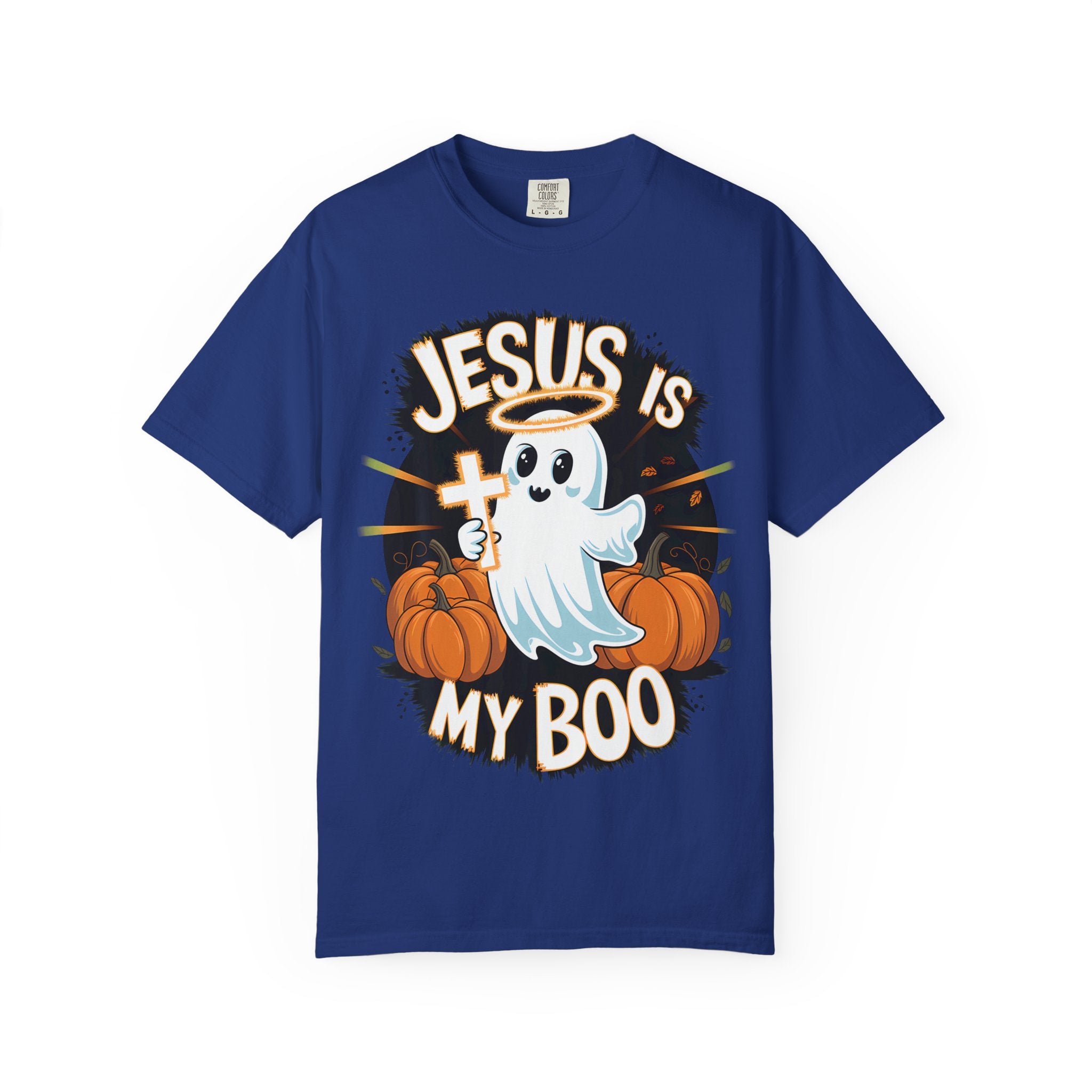 Halloween T-Shirt, Jesus is My Boo Tee, Unisex Ghost Shirt, Fall Apparel, Christian Halloween Gift
