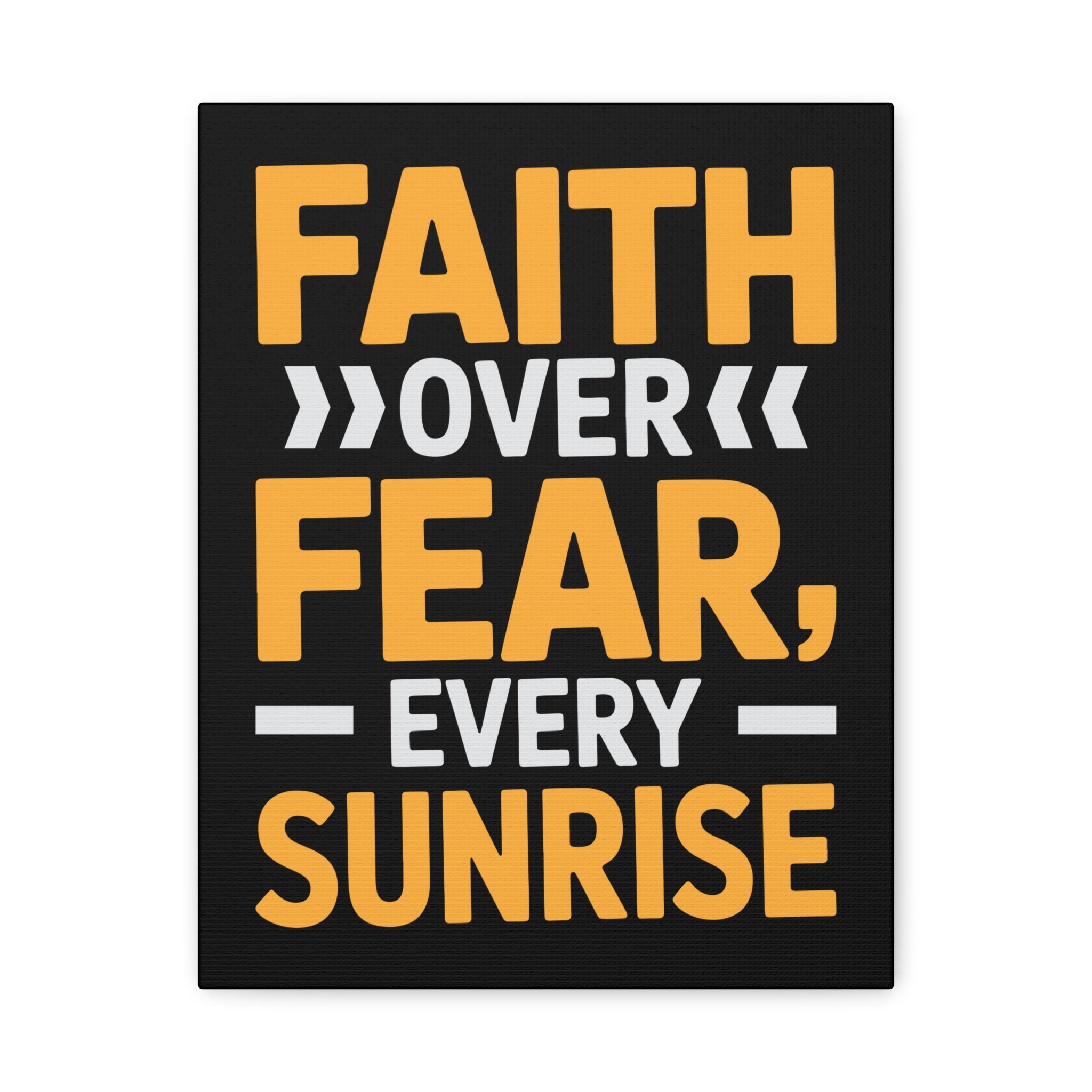 Inspirational Wall Art, Motivation Decor, Faith over Fear Canvas, Uplifting Home Decoration, Perfect Gift for New Beginnings