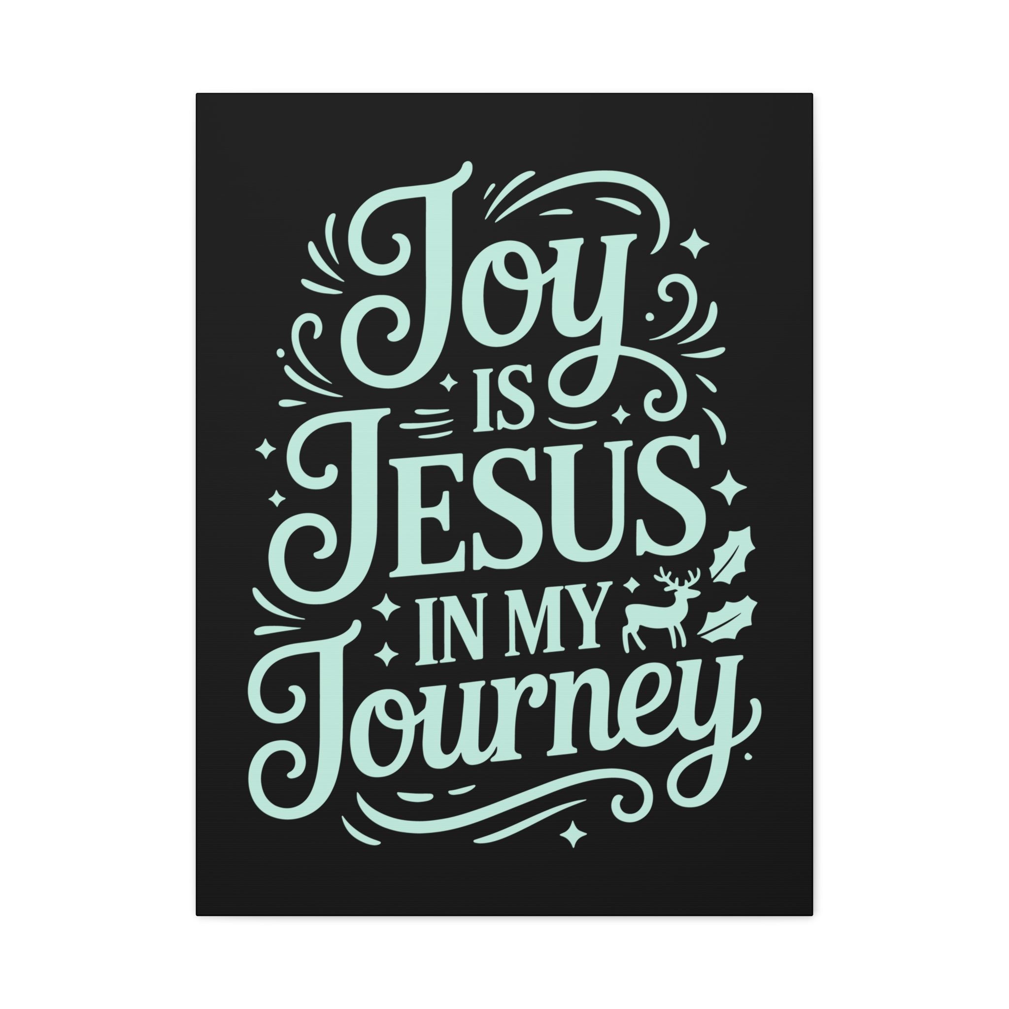 Joy in My Journey Canvas Wall Art, Religious Decor, Christmas Gift, Inspirational Wall Art, Joyful Home Decoration, Faith-Based Art