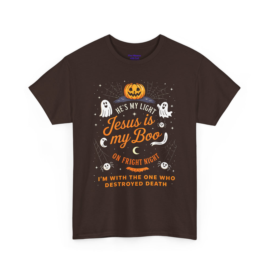 Halloween Faith Tee - Jesus is My Boo, Unisex T-Shirt for Halloween, Christian Halloween Shirt, Gift for Christian Friends, Spooky [...]