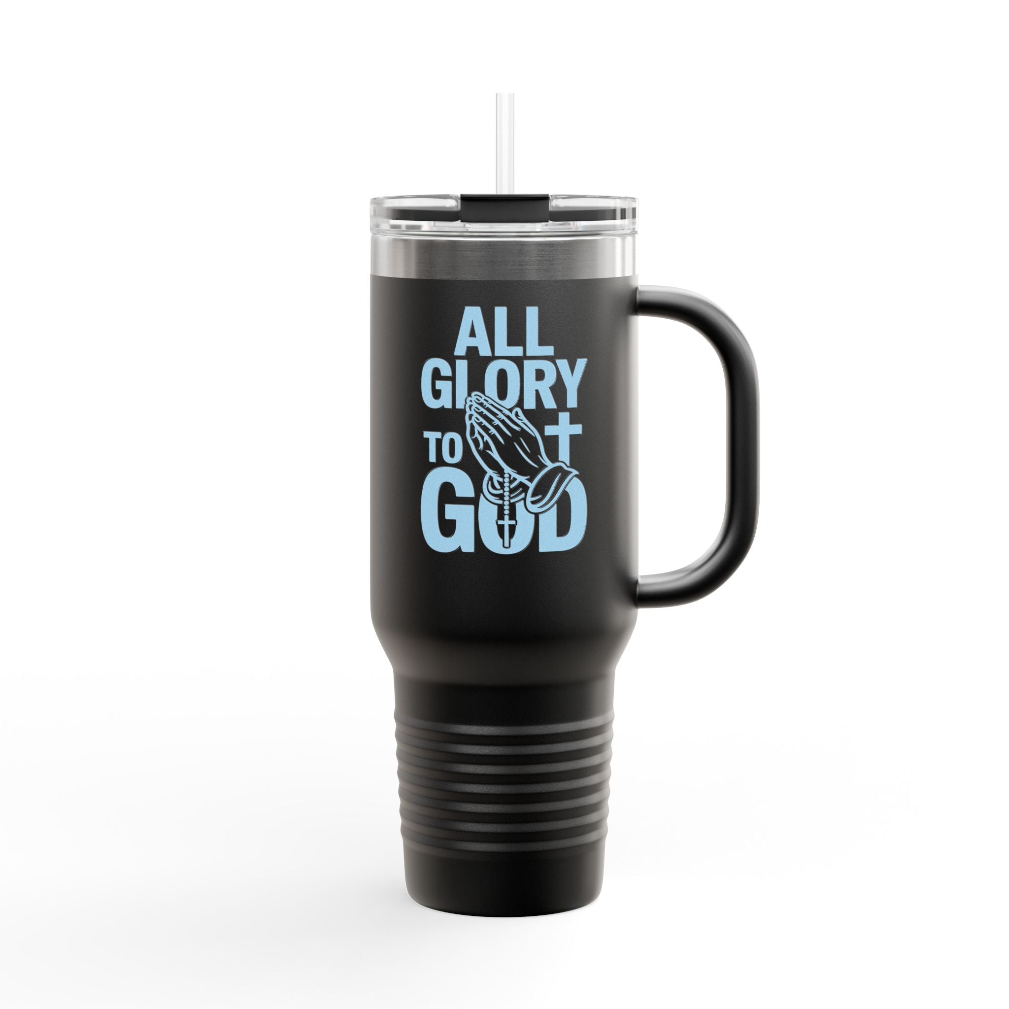 Insulated Travel Mug with Inspirational Quote, Perfect for Coffee Lovers, Bible Verses, Gift for Him/Her, Reusable Drinkware
