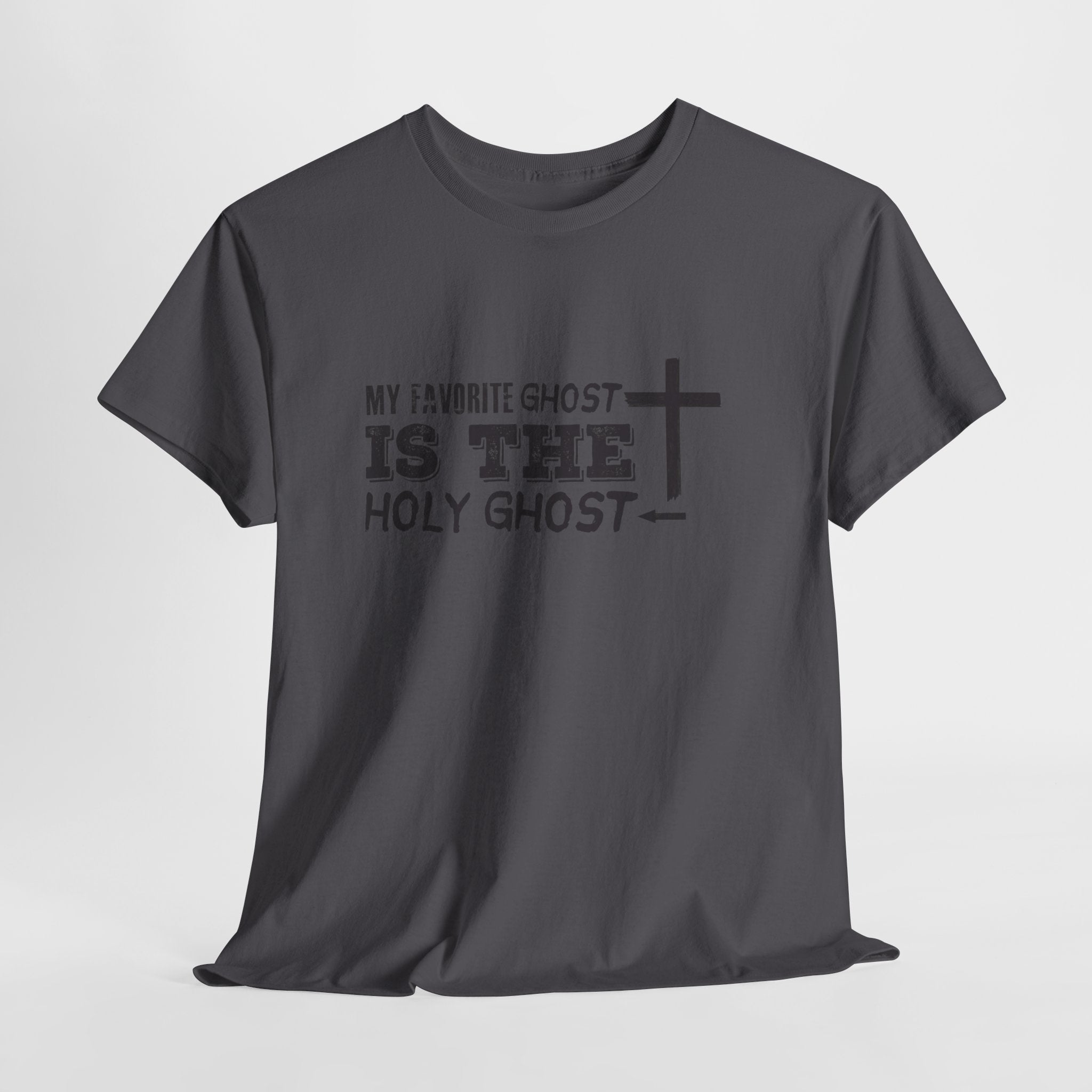 Unisex Cotton Tee - My Favorite Ghost is the Holy Ghost Shirt, Religious T-Shirt, Christian Apparel, Spiritual Gift, Halloween Shirt