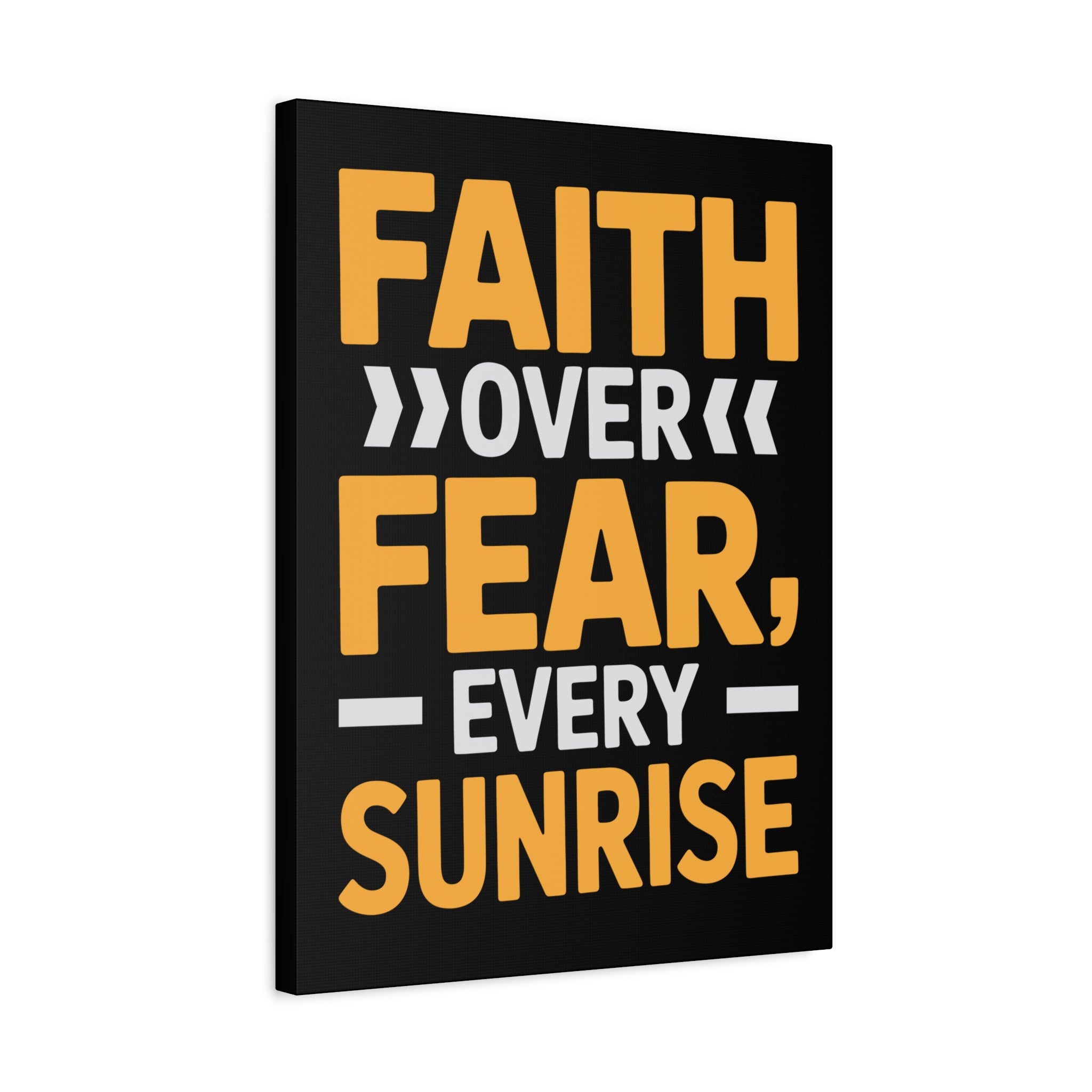 Inspirational Wall Art, Motivation Decor, Faith over Fear Canvas, Uplifting Home Decoration, Perfect Gift for New Beginnings