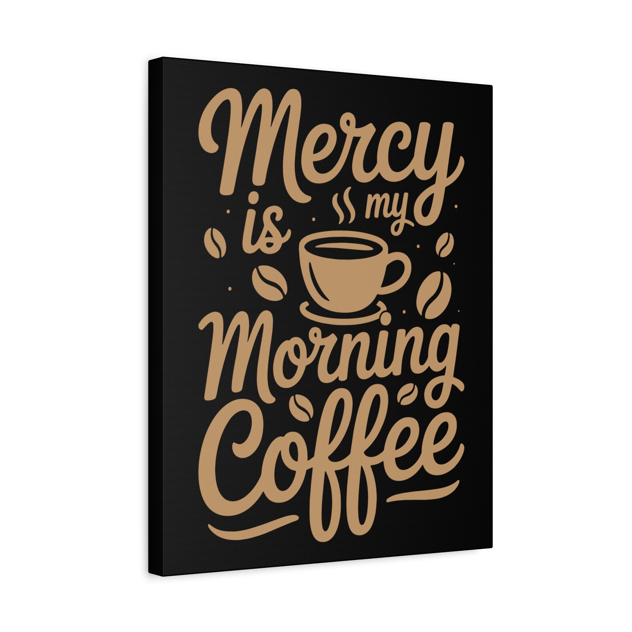 Coffee-Themed Canvas Art Print, Wall Decor for Coffee Lovers, Inspirational Home Decoration, Gift for Friends and Family