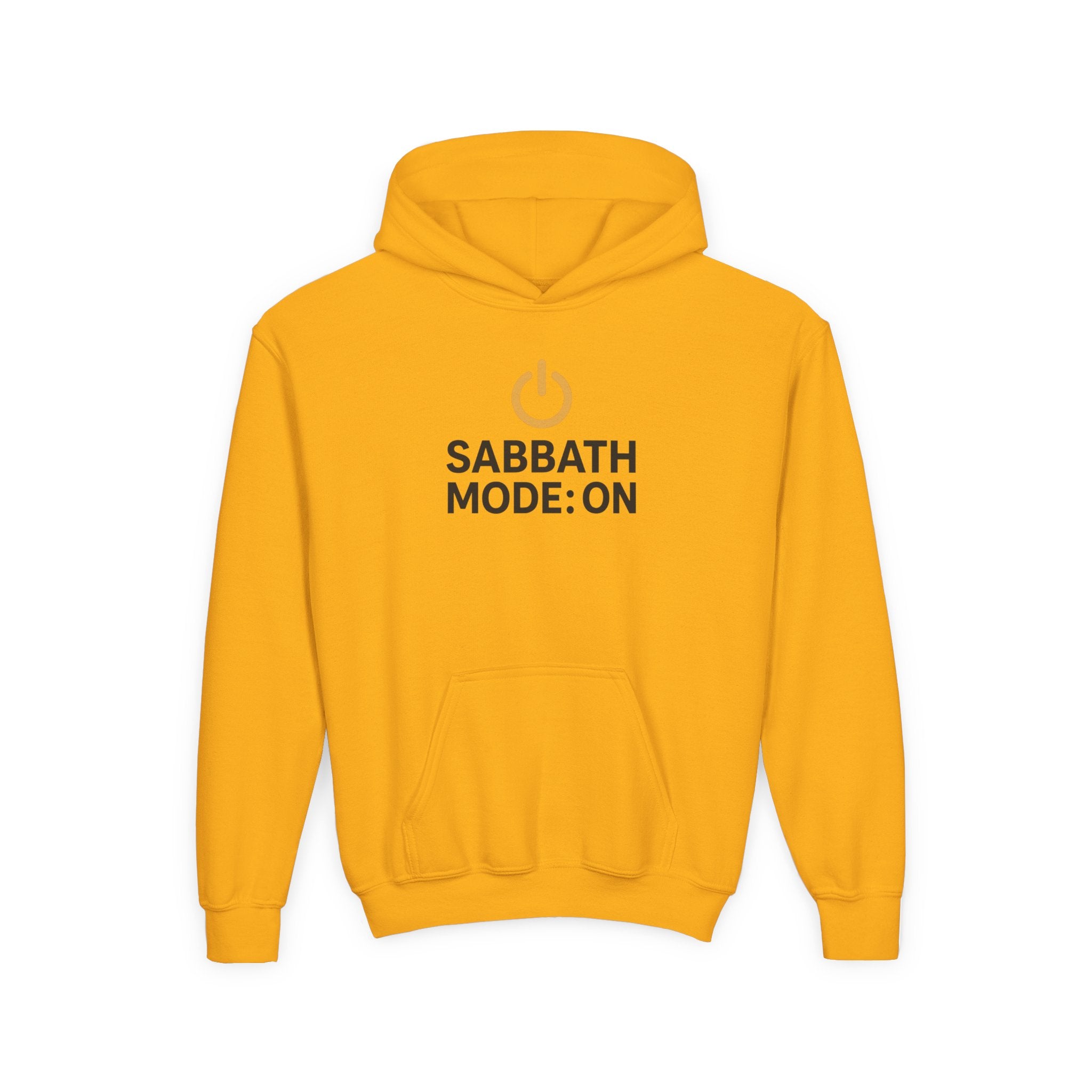 Sabbath Mode Youth Hoodie, Comfortable Hooded Sweatshirt for Kids, Perfect for Religious Observances, Christian Gift, Sunday Wear
