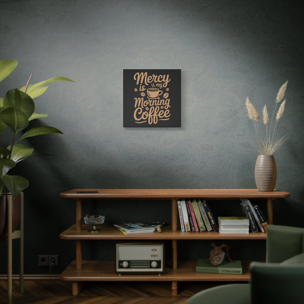 Coffee-Themed Canvas Art Print, Wall Decor for Coffee Lovers, Inspirational Home Decoration, Gift for Friends and Family