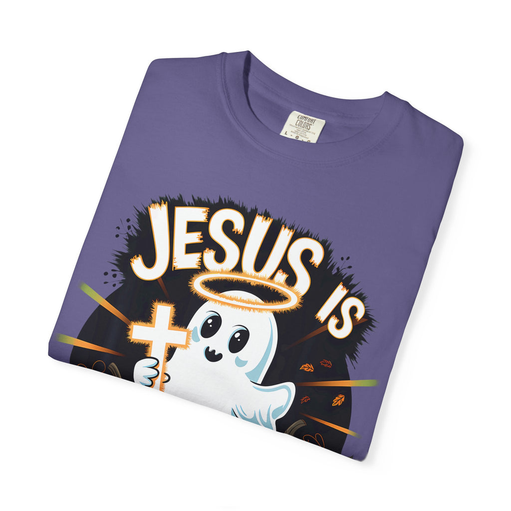 Halloween T-Shirt, Jesus is My Boo Tee, Unisex Ghost Shirt, Fall Apparel, Christian Halloween Gift