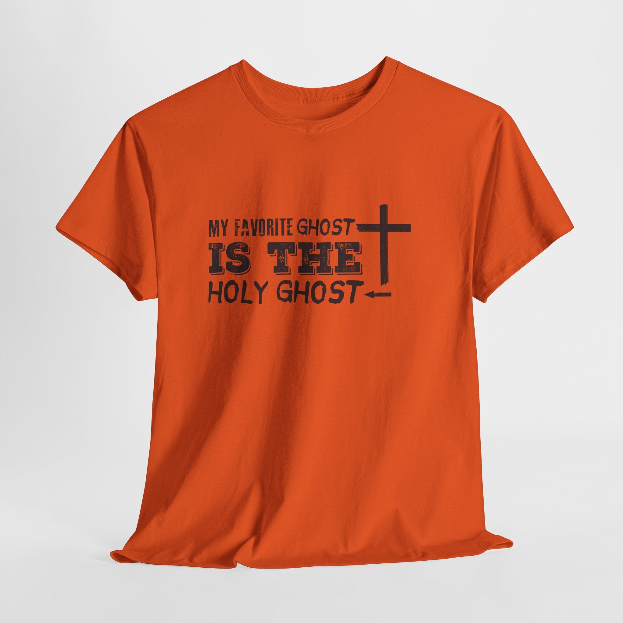 Unisex Cotton Tee - My Favorite Ghost is the Holy Ghost Shirt, Religious T-Shirt, Christian Apparel, Spiritual Gift, Halloween Shirt