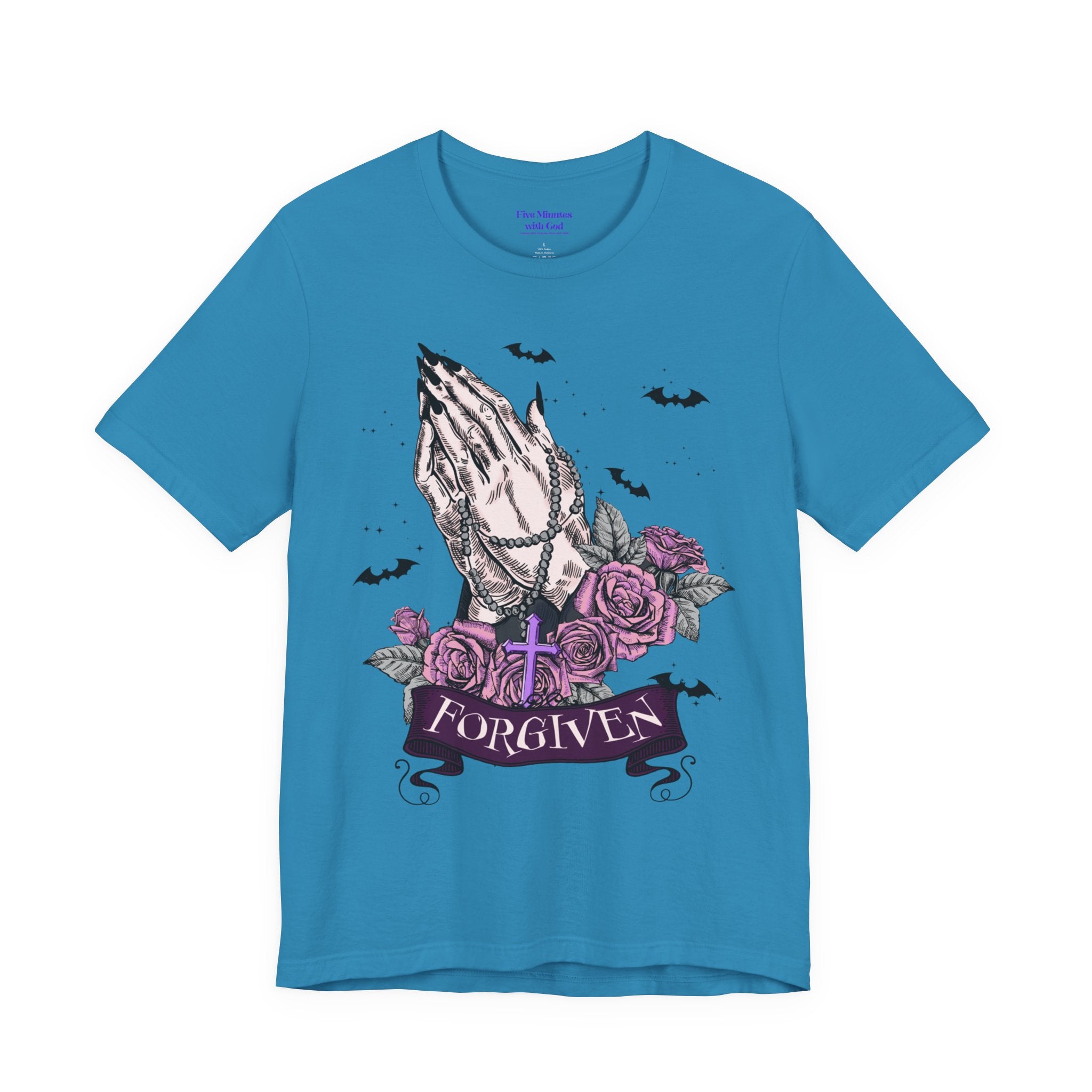 Forgiven Graphic Tee - Unisex Jersey Short Sleeve Shirt, Spiritual Apparel, Gift for Believers, Casual Outfit, Faith Inspired Fashion