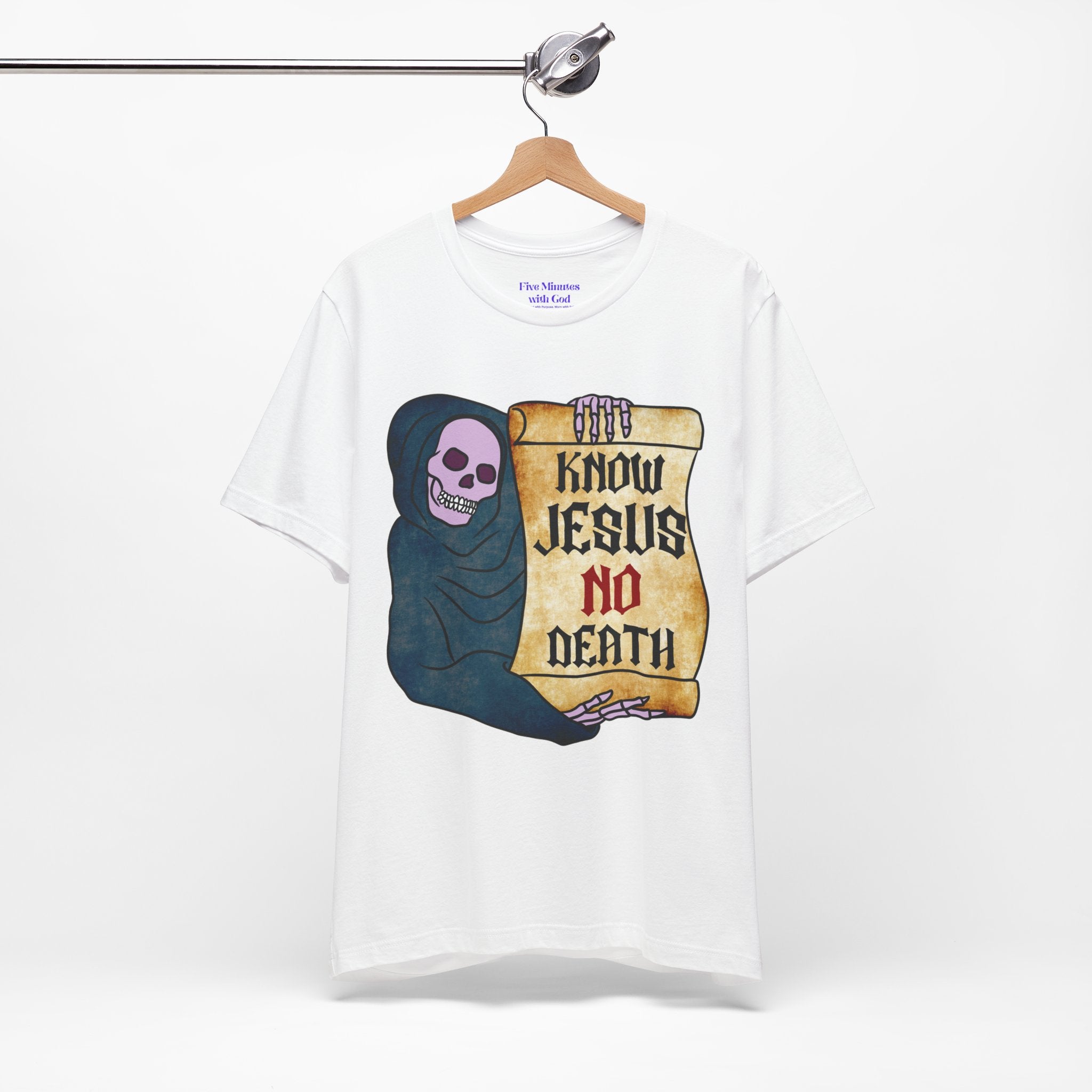 Jesus Skull Tee - Inspirational T-Shirt, Casual Wear, Spiritual Gift, Faith-Based Apparel, Unique Graphic Tee