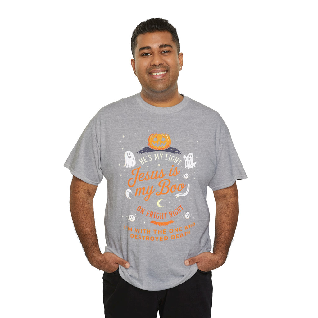Halloween Faith Tee - Jesus is My Boo, Unisex T-Shirt for Halloween, Christian Halloween Shirt, Gift for Christian Friends, Spooky [...]