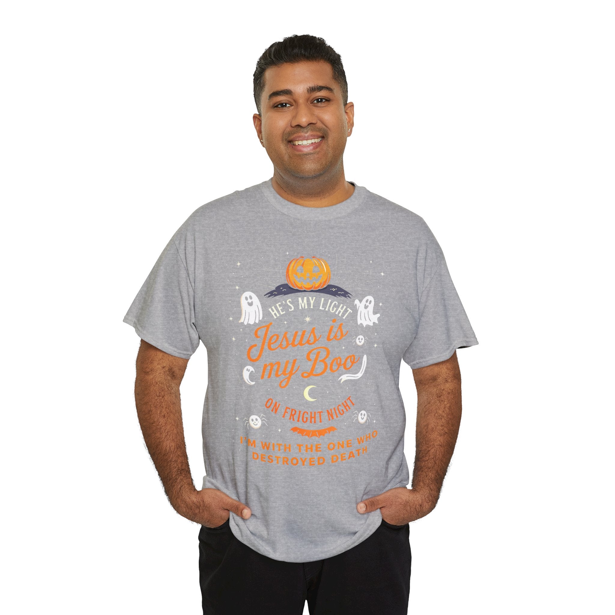 Halloween Faith Tee - Jesus is My Boo, Unisex T-Shirt for Halloween, Christian Halloween Shirt, Gift for Christian Friends, Spooky [...]