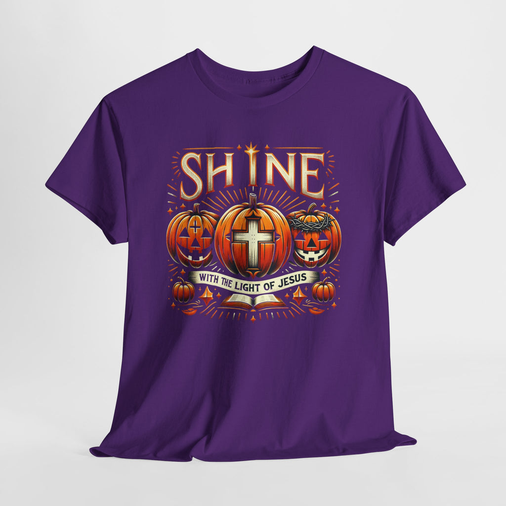 Halloween Jesus Graphic Tee | Unisex Cotton T-Shirt, Spooky Season Apparel, Faith-Based Shirt, Autumn Fashion, Christian Gift