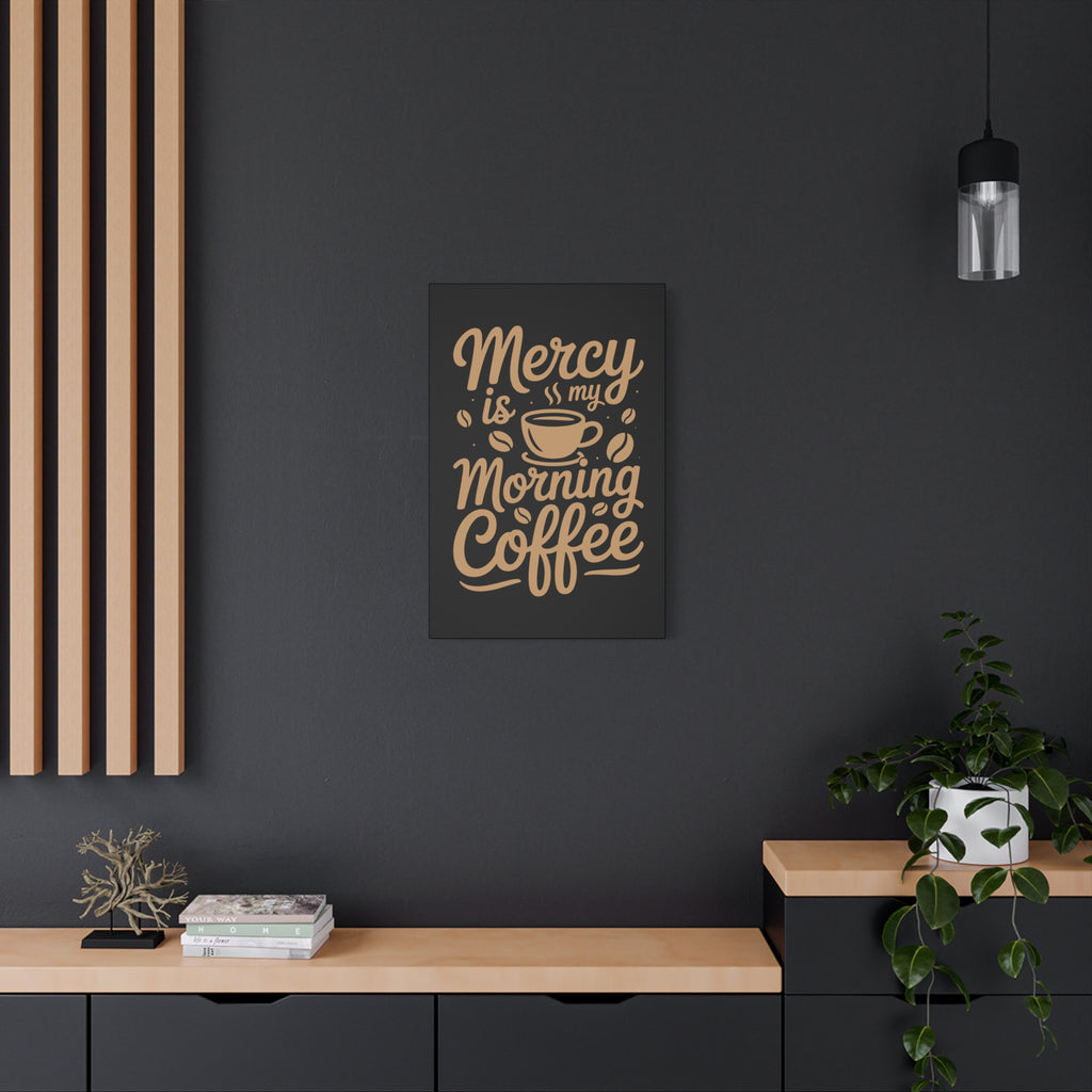 Coffee-Themed Canvas Art Print, Wall Decor for Coffee Lovers, Inspirational Home Decoration, Gift for Friends and Family
