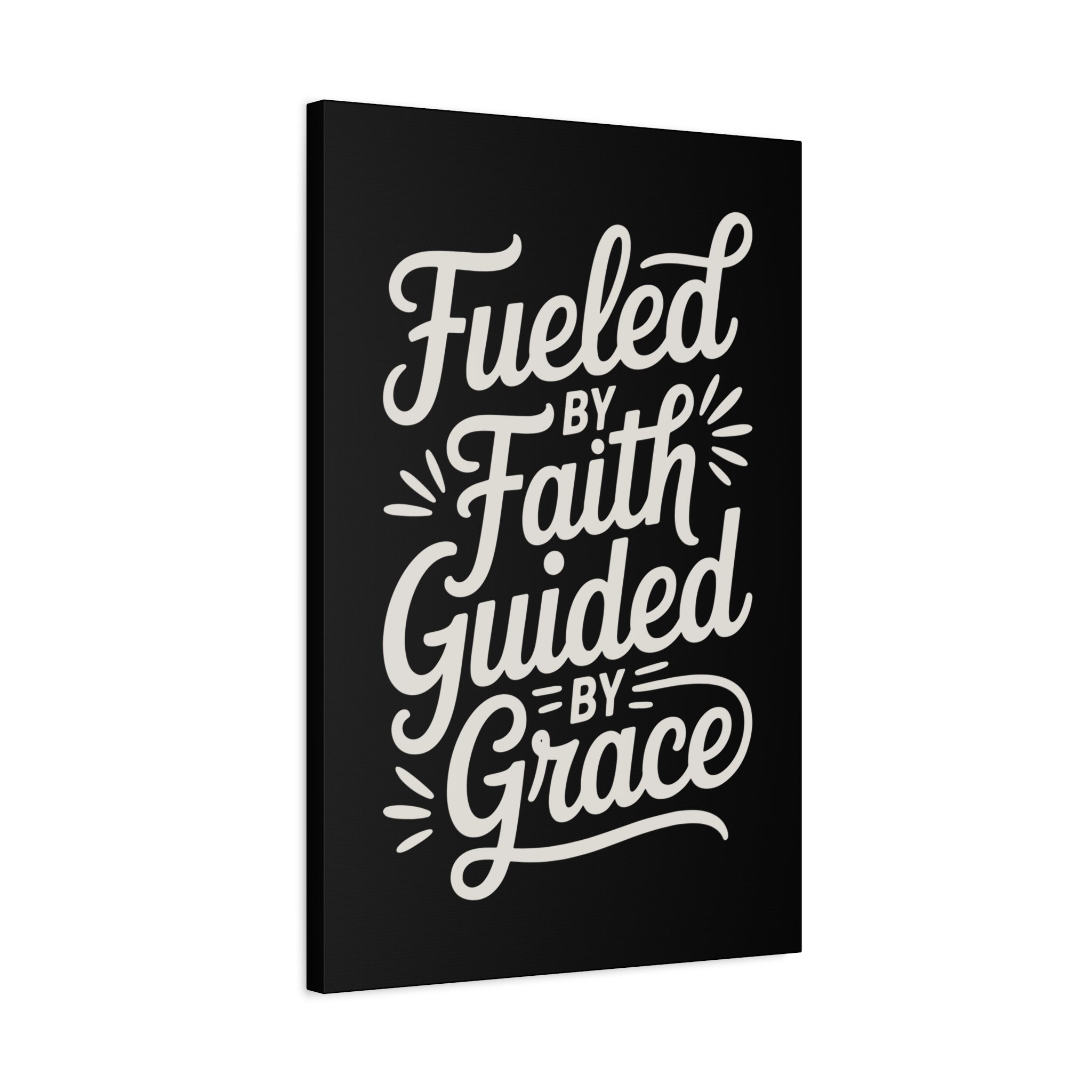 Stretched Canvas Art, Motivational Wall Decor, Home Inspirational Art, Faith-Based Decor, Gift for Faith Lovers