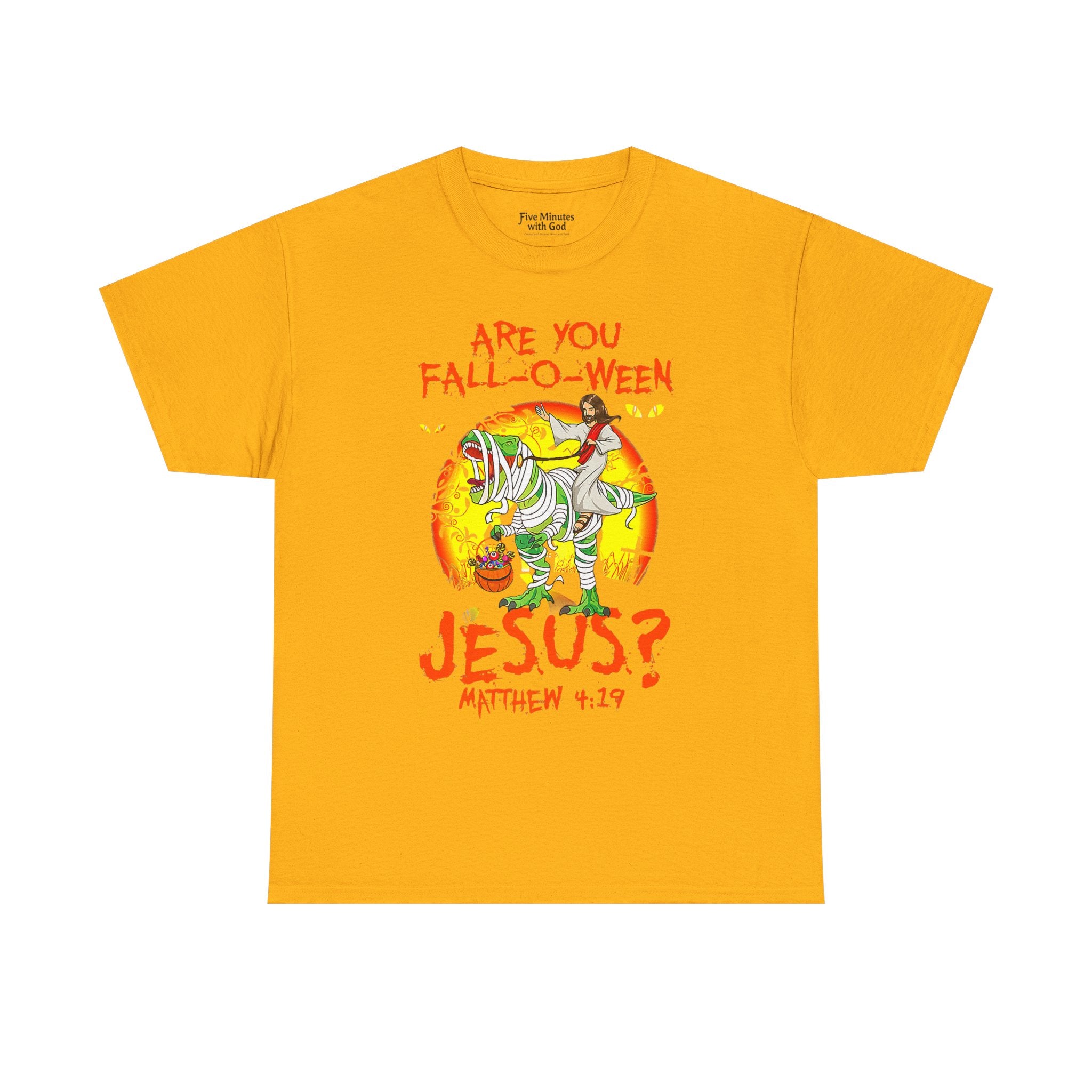 Funny Halloween T-Shirt, Fall Shirt, Christian Tee, Gift for Jesus Lovers, Unique Fall Apparel