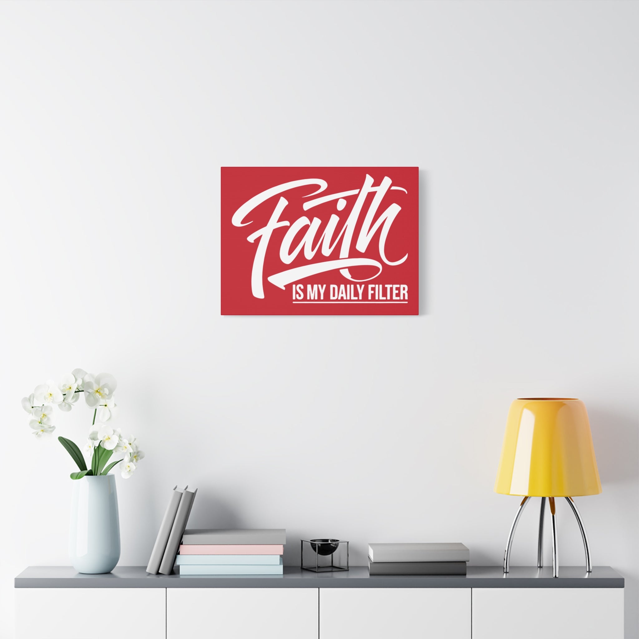 Copy of Inspirational Canvas Wall Art, Faith Quote Decor, Motivational Home Decor, Gray Wall Hanging, Gift for Faith Lovers