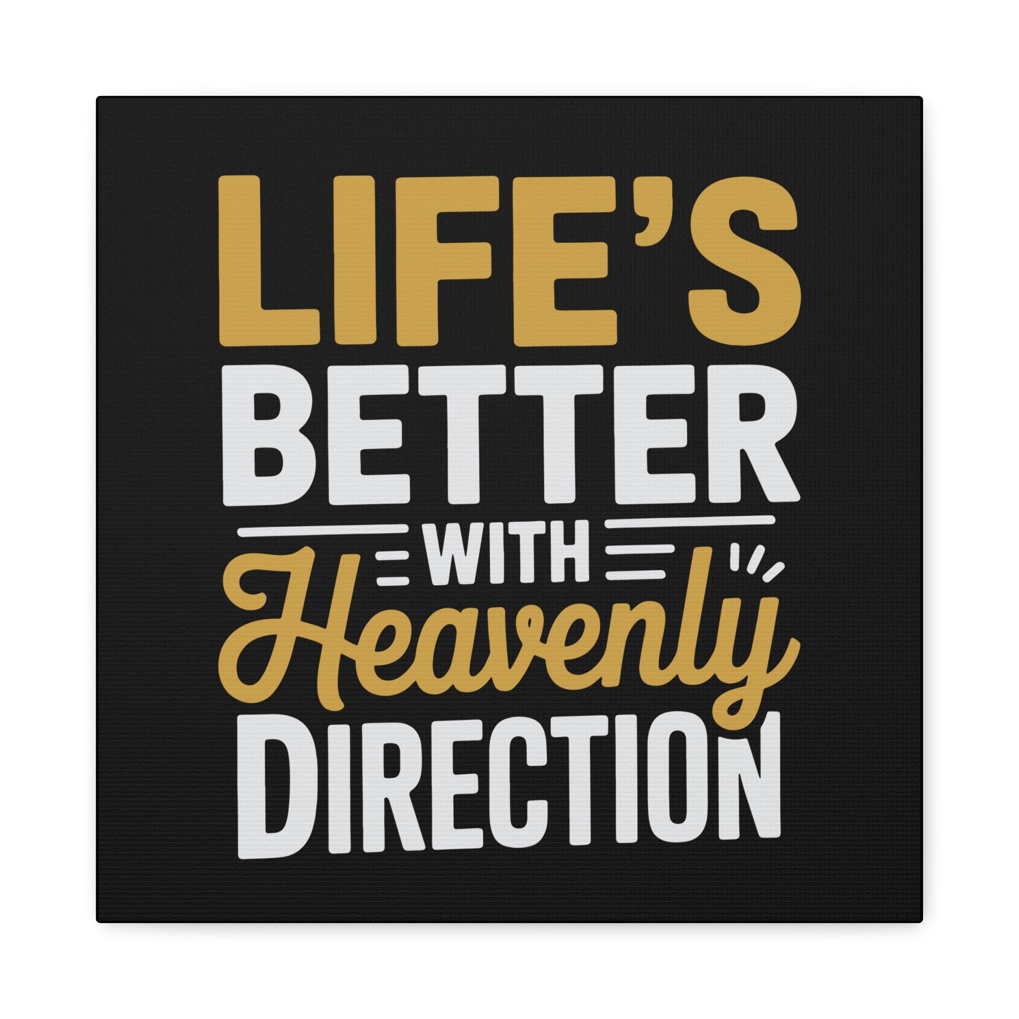 Heavenly Direction Canvas Wall Art, Inspirational Home Decor, Motivational Gift, Modern Wall Hanging, Perfect for Any Room