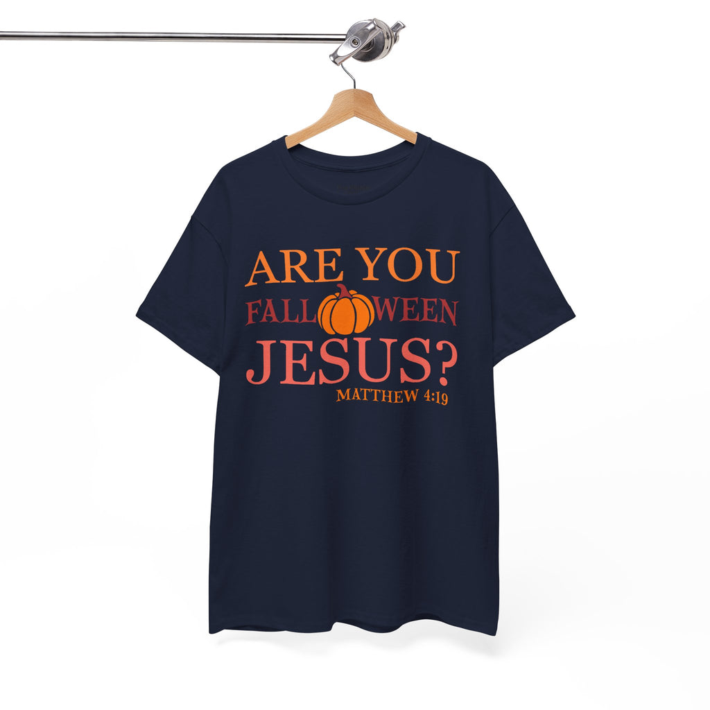 Unisex Heavy Cotton Tee - Are You Halloween Jesus? Festival Shirt, Funny Christian Tee, Fall Apparel, Halloween Party Outfit, Holiday Gift