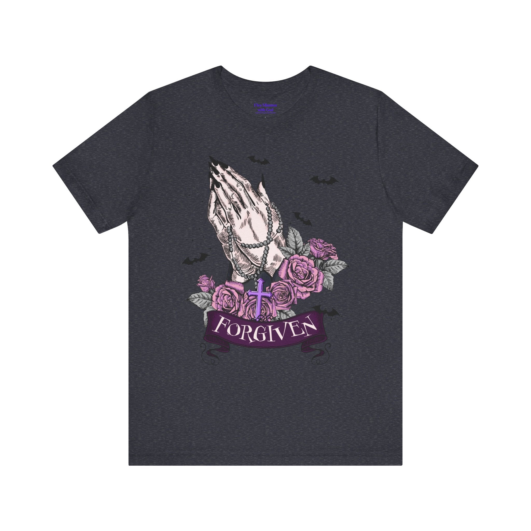 Forgiven Graphic Tee - Unisex Jersey Short Sleeve Shirt, Spiritual Apparel, Gift for Believers, Casual Outfit, Faith Inspired Fashion