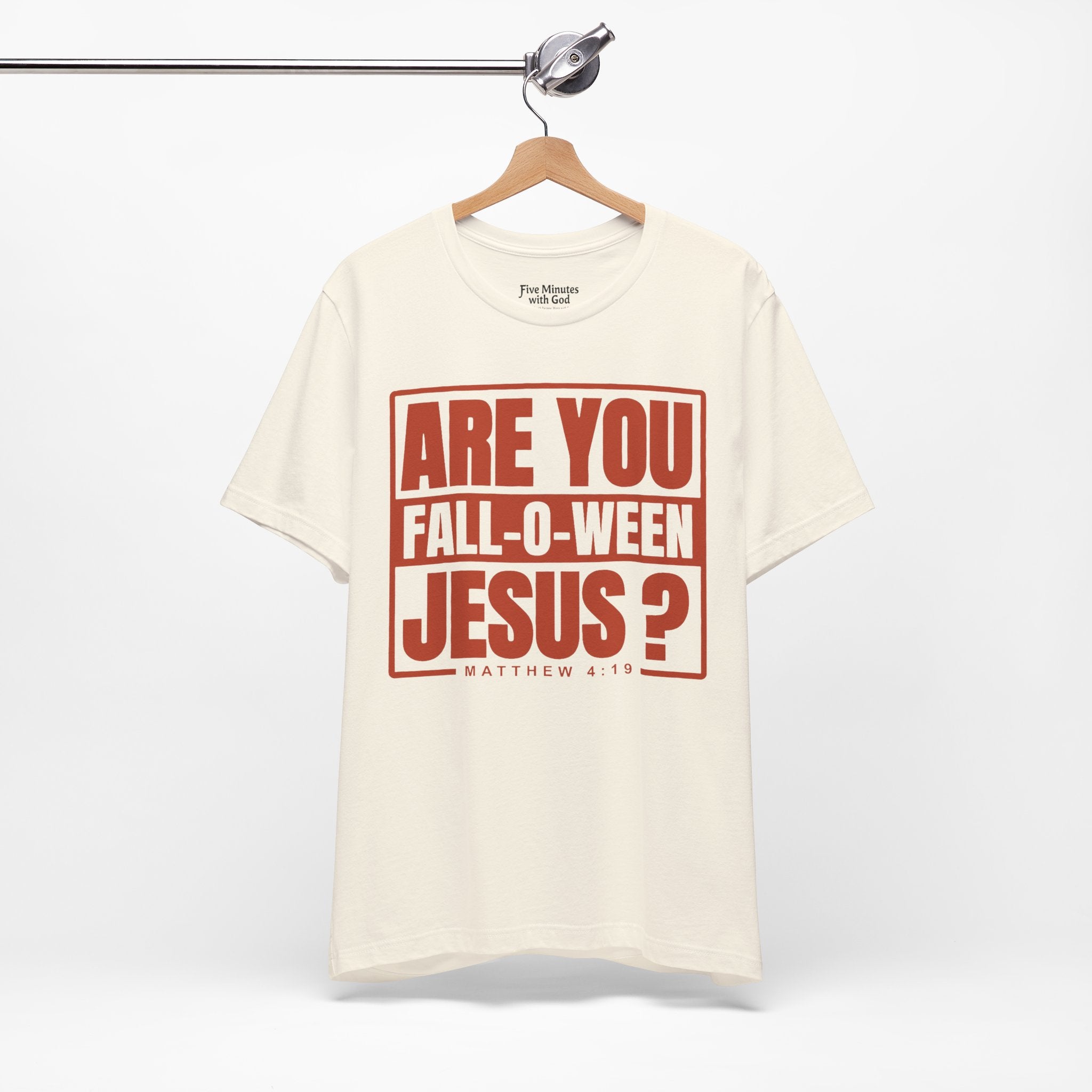 Fall-O-Ween Jesus Tee, Unisex Christian T-shirt, Faith-Based Apparel, Halloween Gospel Shirt, Religious Casual Wear