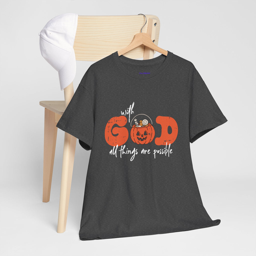 Faith-Inspired Unisex Tee - God All Things Are Possible Shirt