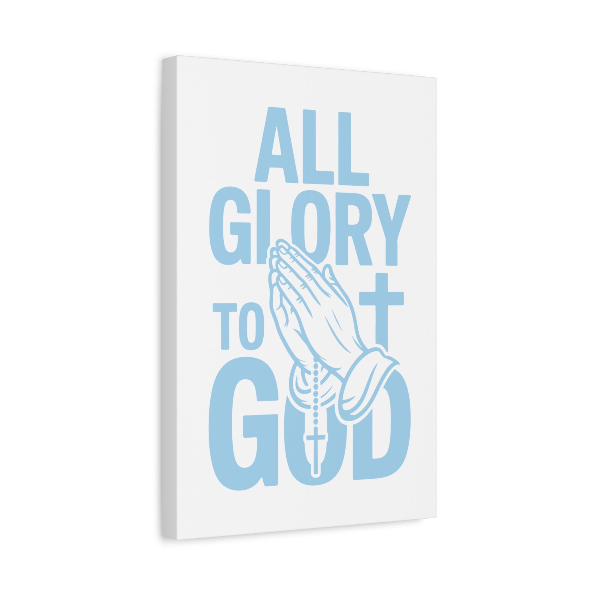 Religious Wall Art Canvas Print, Christian Home Decor, Inspirational Gift, Praying Hands Artwork, Faith Decor for Church