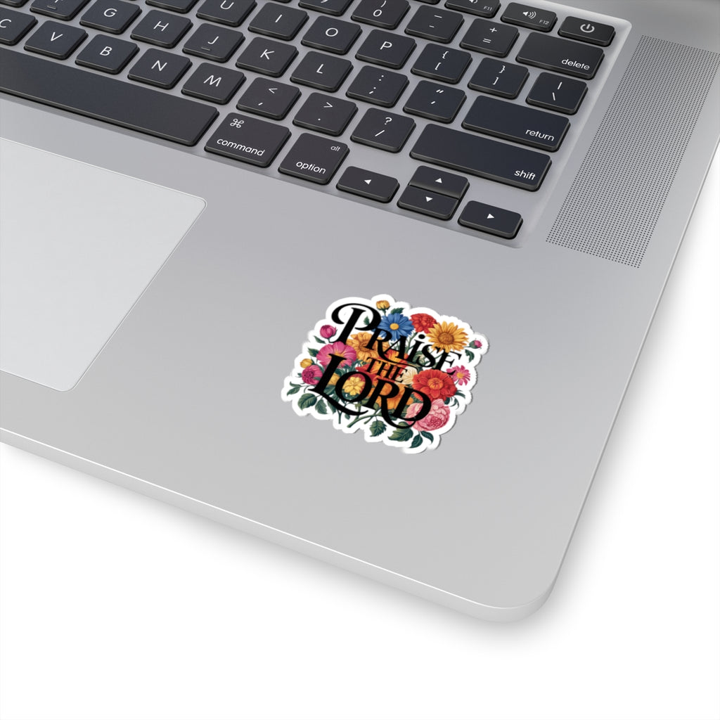 Floral Praise the Lord Stickers | Inspirational Decor, Bible Study Supplies, Christian Gifts, Laptop Stickers, Faith-Based Art