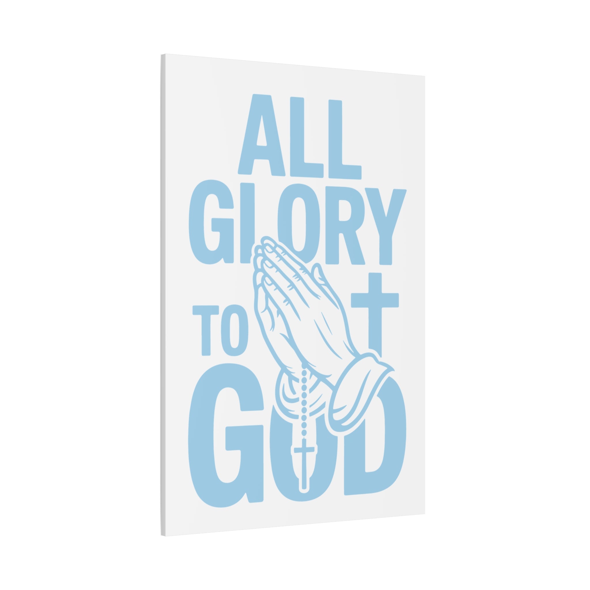 Religious Wall Art Canvas Print, Christian Home Decor, Inspirational Gift, Praying Hands Artwork, Faith Decor for Church