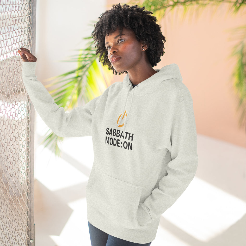 Sabbath Mode Fleece Hoodie | Faith Apparel, Religious Gift, Comfortable Hoodie, Cozy Wear, Spiritual Fashion