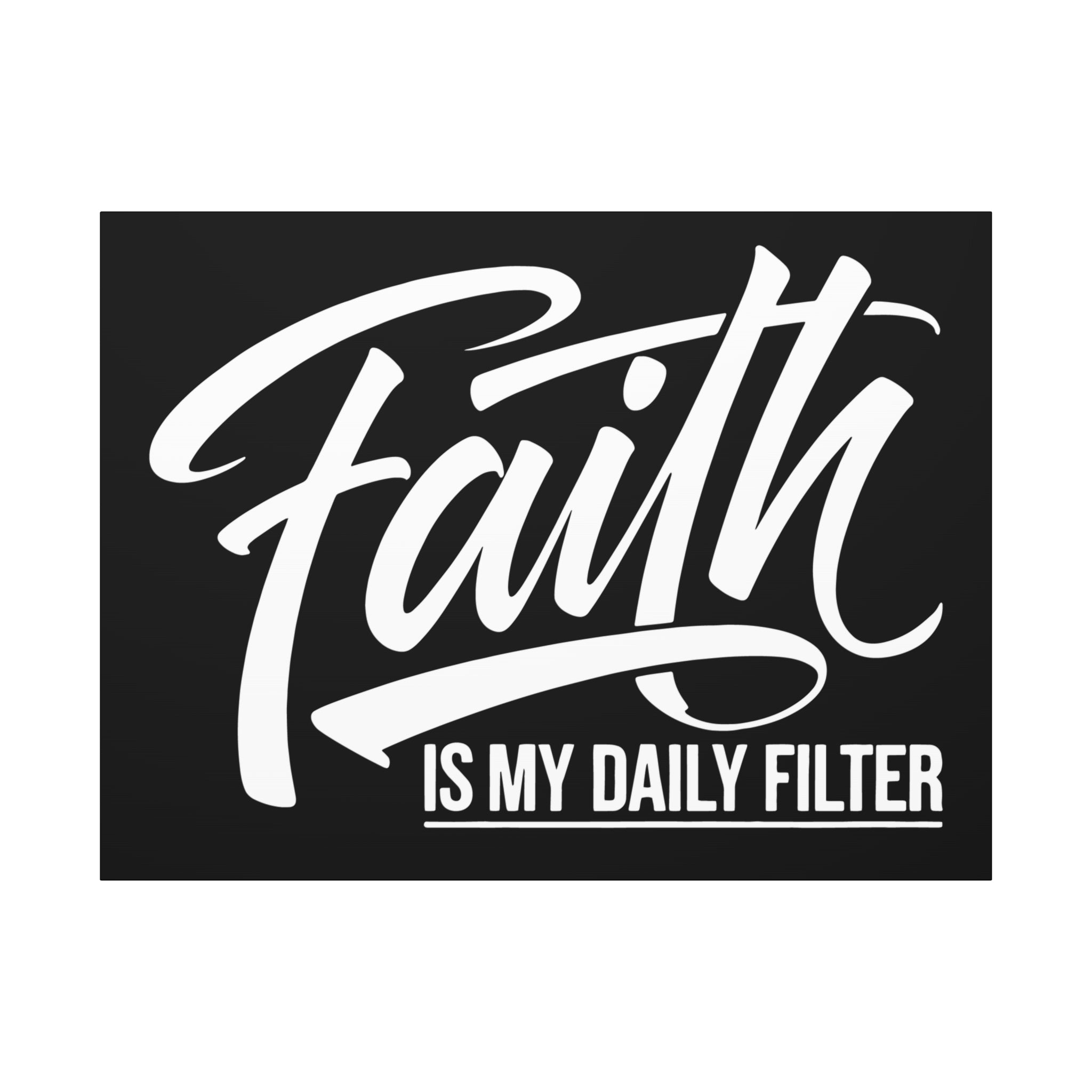 Inspirational Canvas Wall Art, Faith Quote Decor, Motivational Home Decor, Gray Wall Hanging, Gift for Faith Lovers