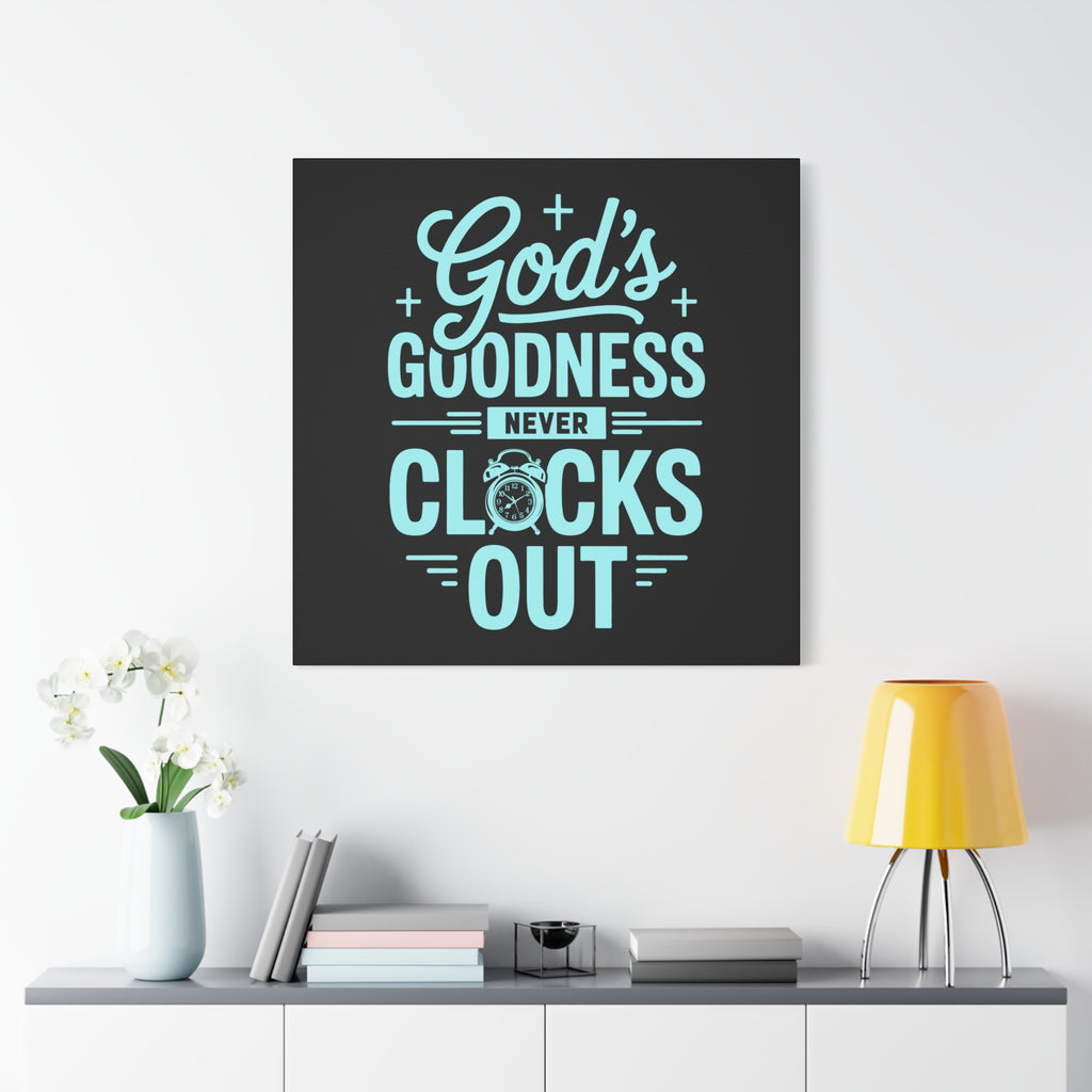 Inspirational Canvas Wall Art, Motivational Decor, Faith-Based Gift, Home Decoration, Religious Wall Art, God's Goodness