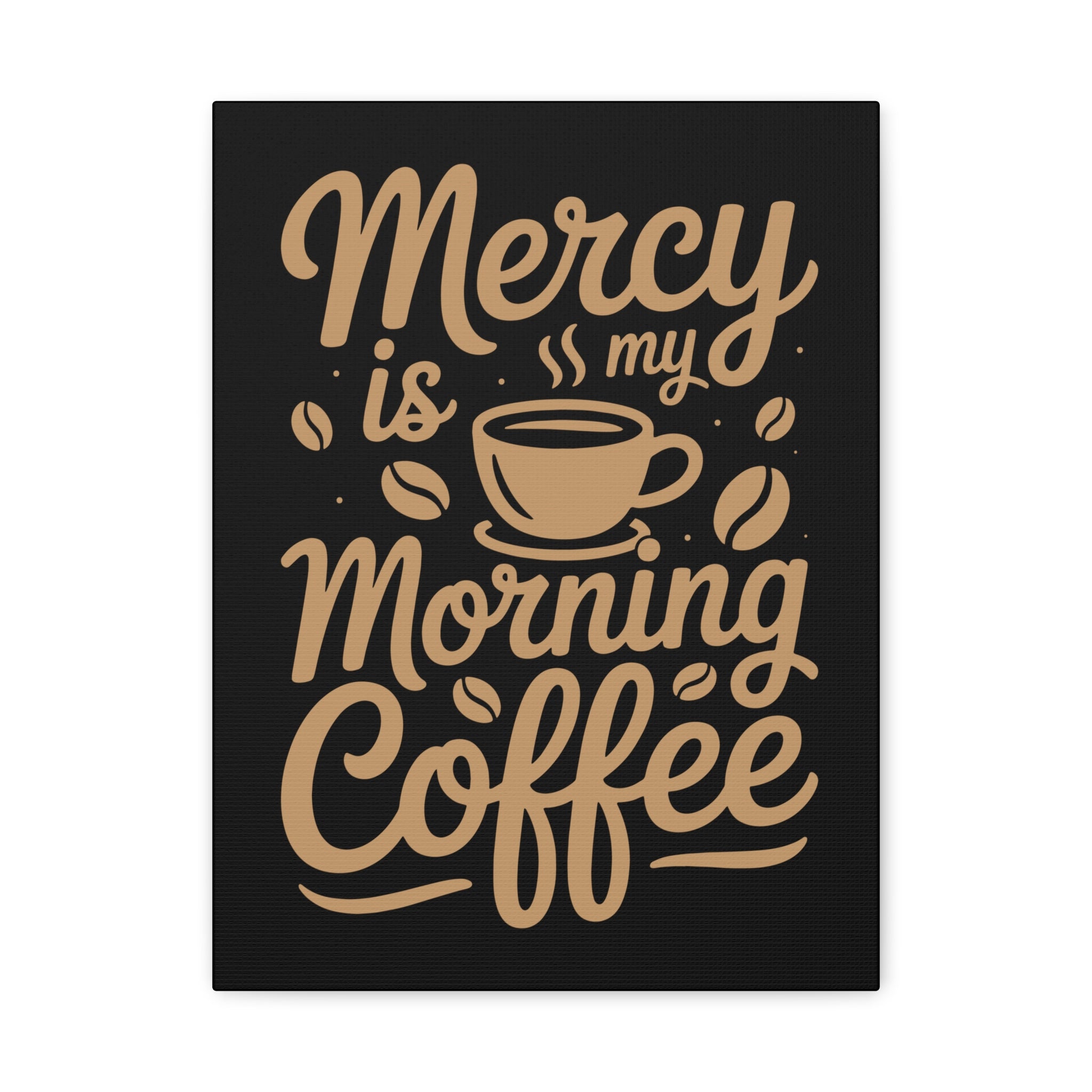 Coffee-Themed Canvas Art Print, Wall Decor for Coffee Lovers, Inspirational Home Decoration, Gift for Friends and Family