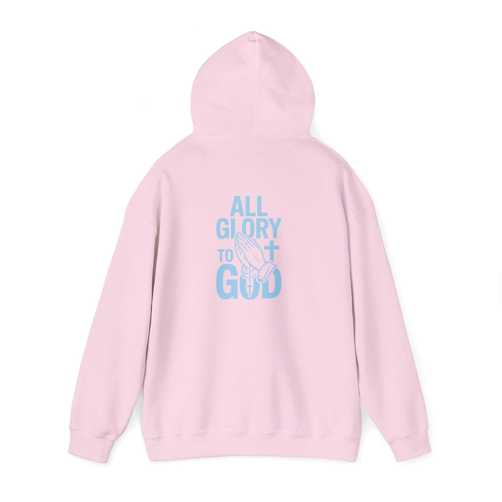 Unisex Inspirational Hooded Sweatshirt - All Glory to God, Faith, Religion, Christian Gifts, Casual Wear, Cozy Hoodie