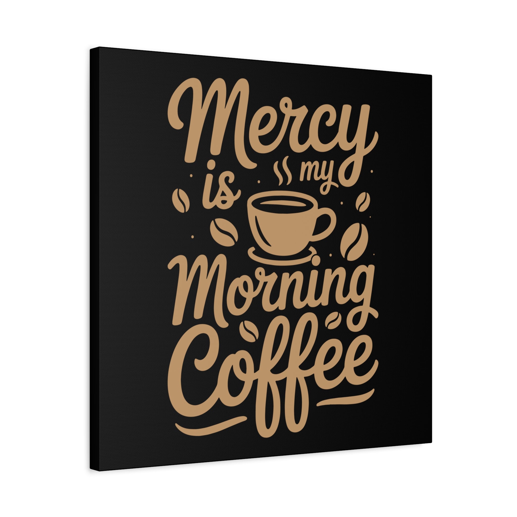 Coffee-Themed Canvas Art Print, Wall Decor for Coffee Lovers, Inspirational Home Decoration, Gift for Friends and Family