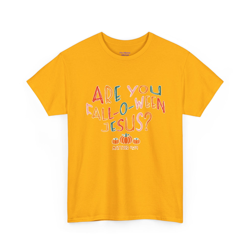 Unisex Fall-O-Ween Jesus Tee, Halloween T-Shirt, Christian Apparel, Autumn Fashion, Fun Holiday Shirt, Pumpkin Theme