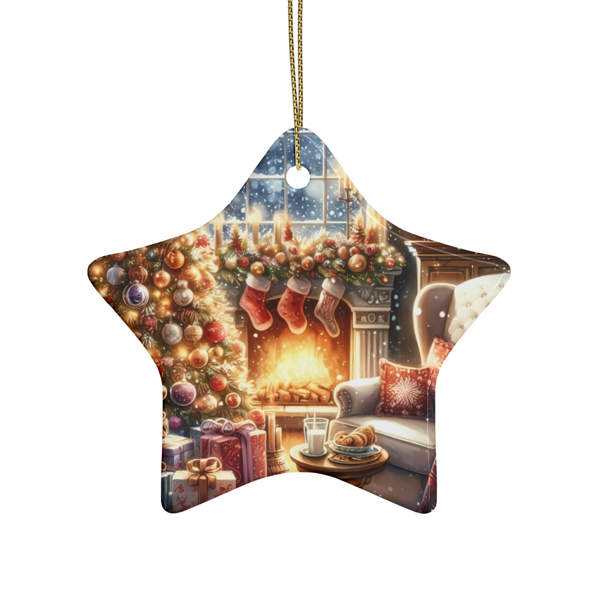 Festive Heart-Shaped Ceramic Ornaments for Holiday Cheer | Christmas Tree Decorations, Gift Tags, Home Decor, Collection Piece