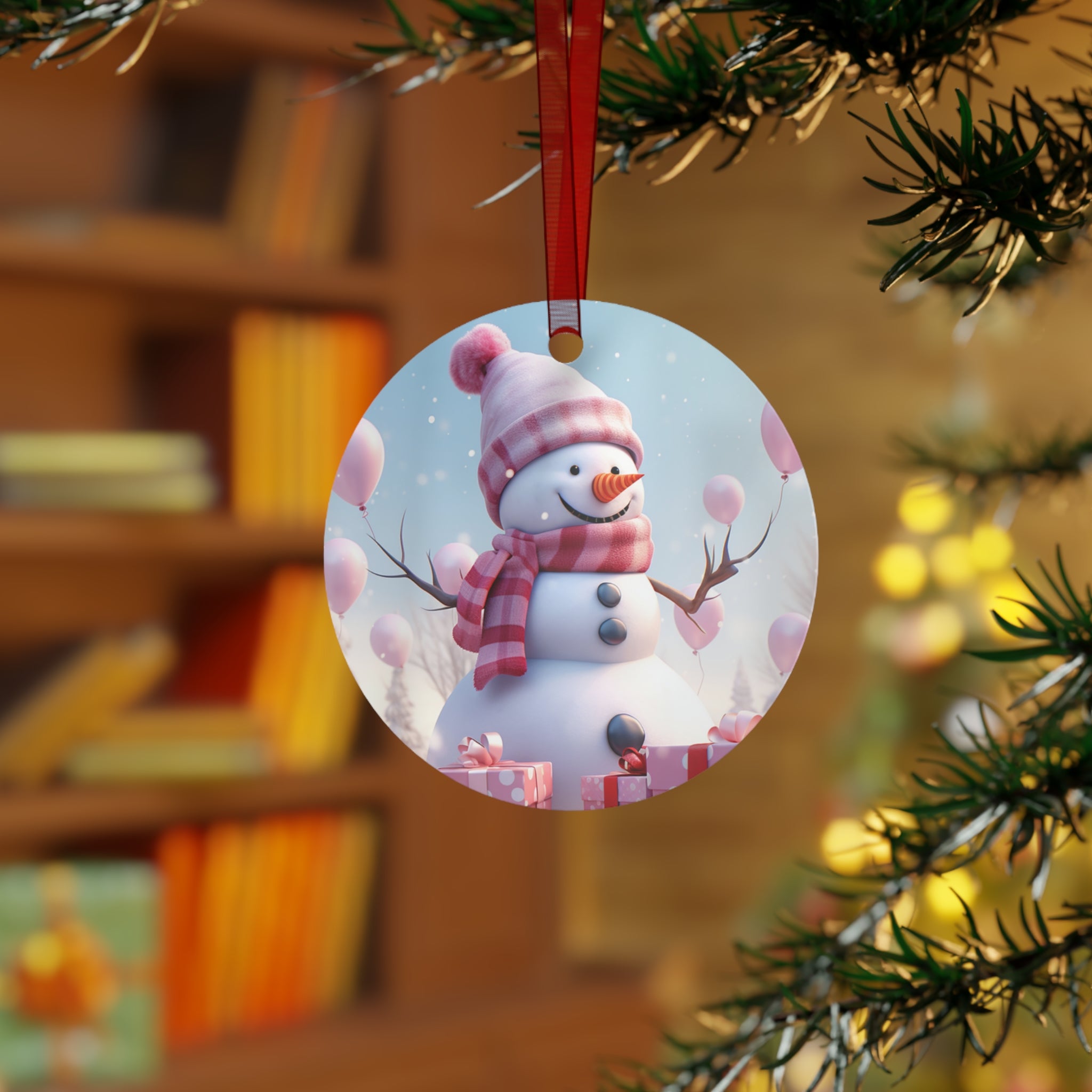 Festive Snowman Metal Ornaments | Holiday Decorations, Christmas Tree, Winter Decor, Gift Tags, Seasonal Charm