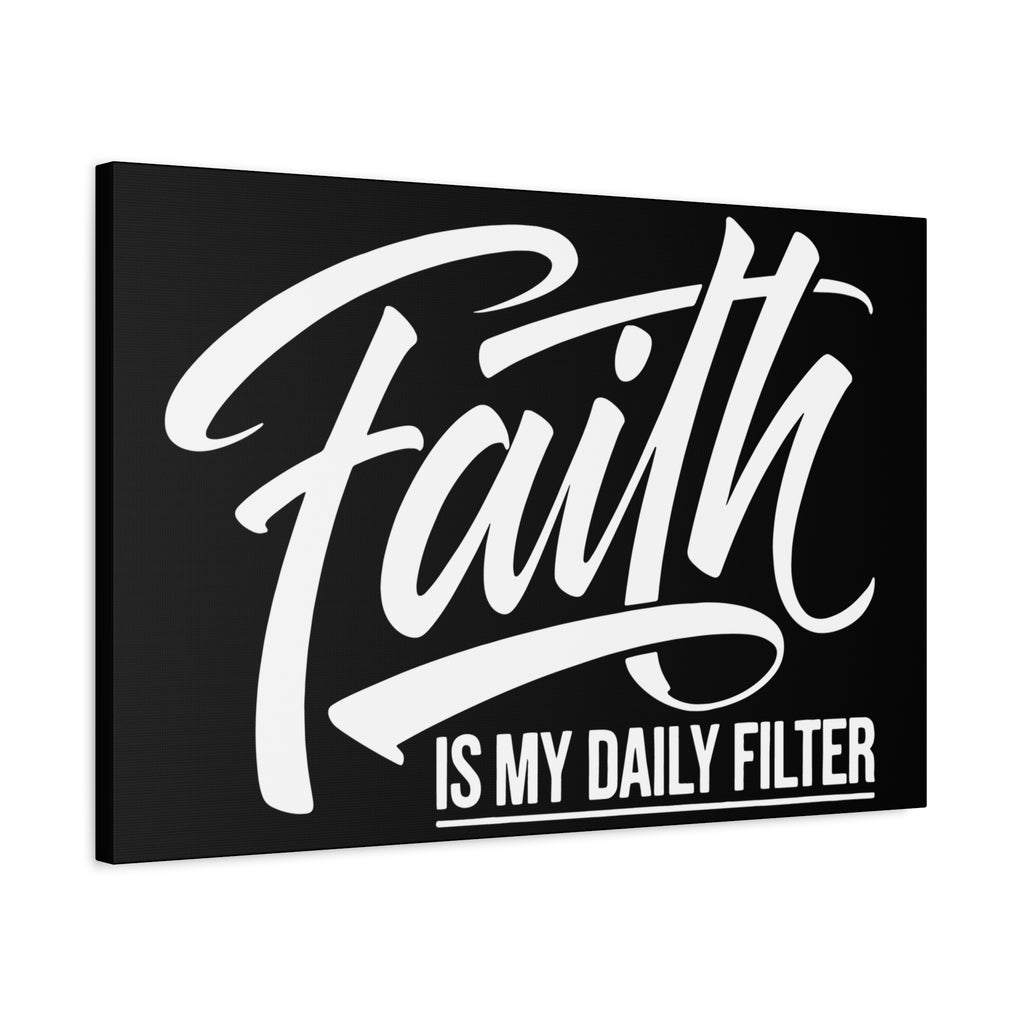 Inspirational Canvas Wall Art, Faith Quote Decor, Motivational Home Decor, Gray Wall Hanging, Gift for Faith Lovers