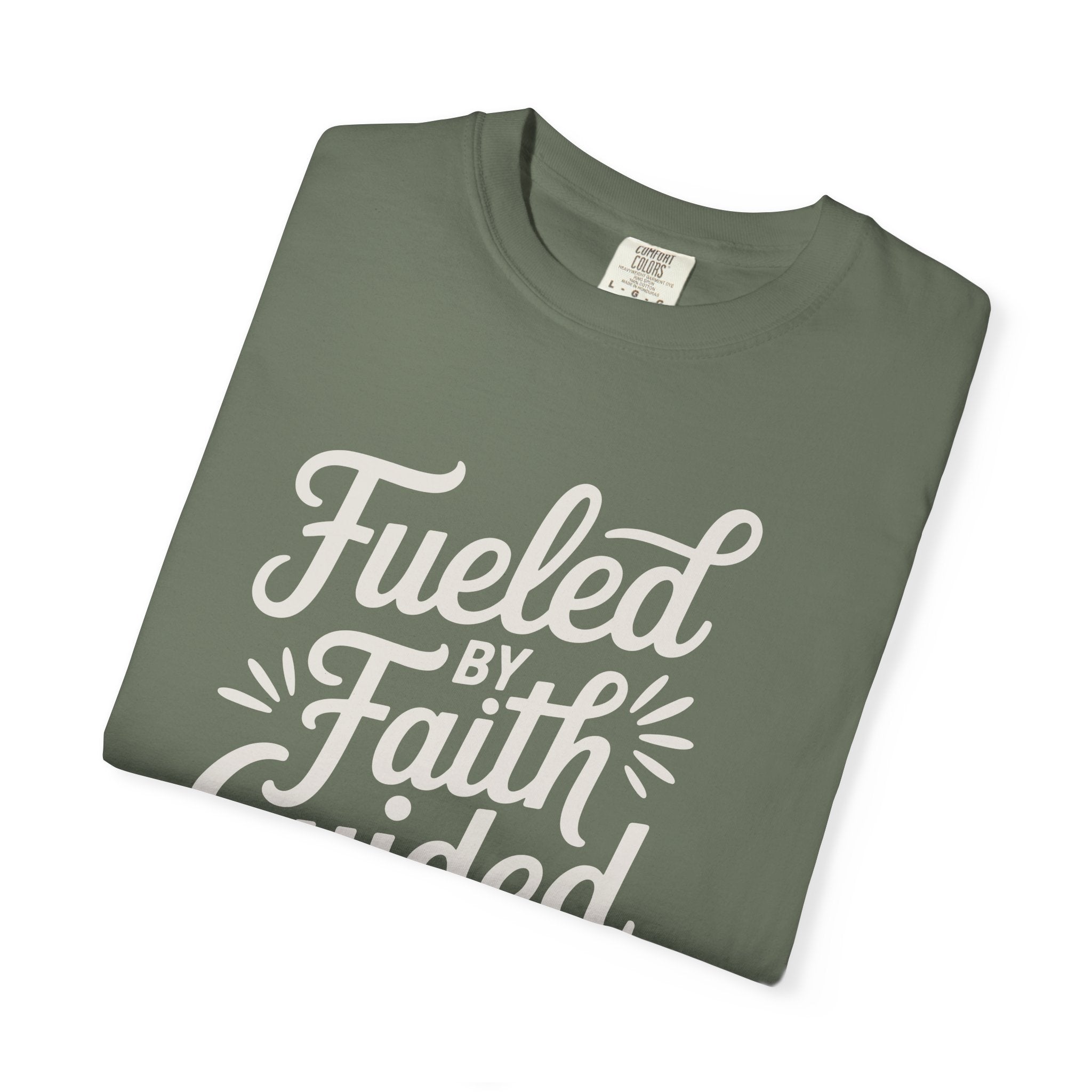 Fueled By Faith Guided By Grace Motivational Apparel