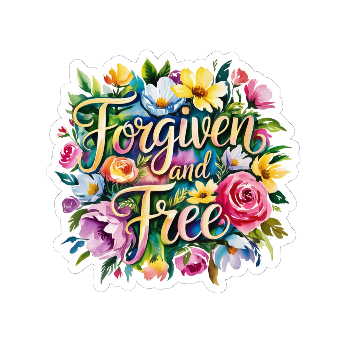 Vibrant Floral Stickers for Self-Expression, Laptop Decor, Gift for Friends, Journaling, Home Decor