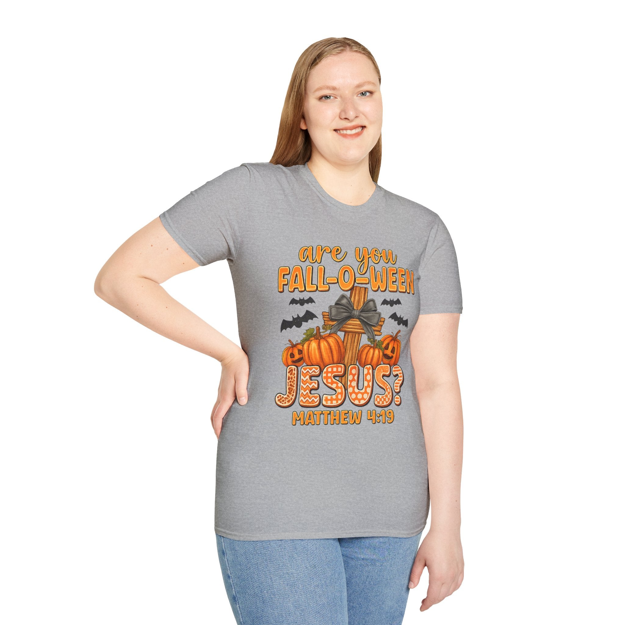 Funny Christian Halloween T-Shirt, Jesus Pumpkin Tee, Unisex Fall Shirt, Autumn Festive Apparel, Holiday Gift Idea