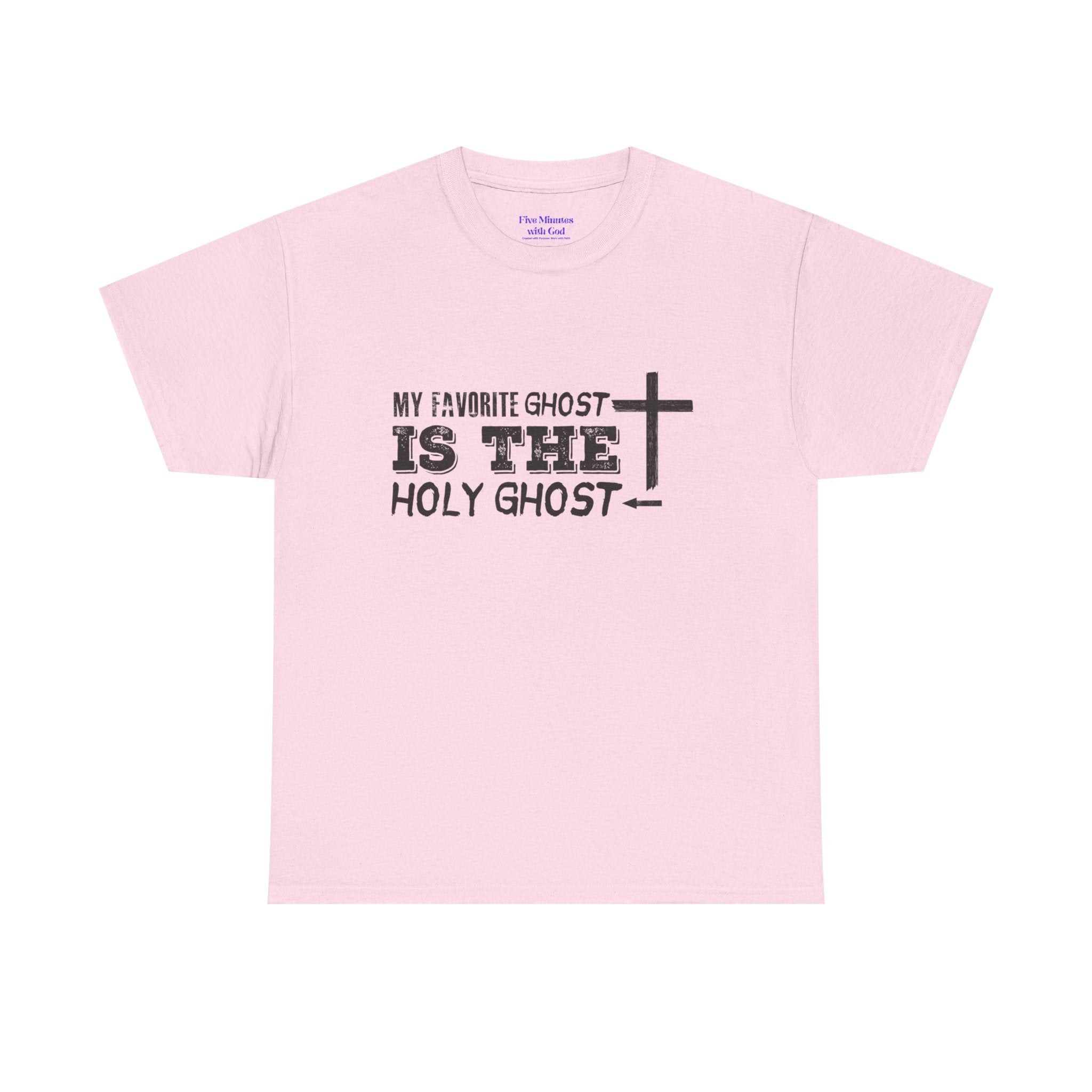 Unisex Cotton Tee - My Favorite Ghost is the Holy Ghost Shirt, Religious T-Shirt, Christian Apparel, Spiritual Gift, Halloween Shirt