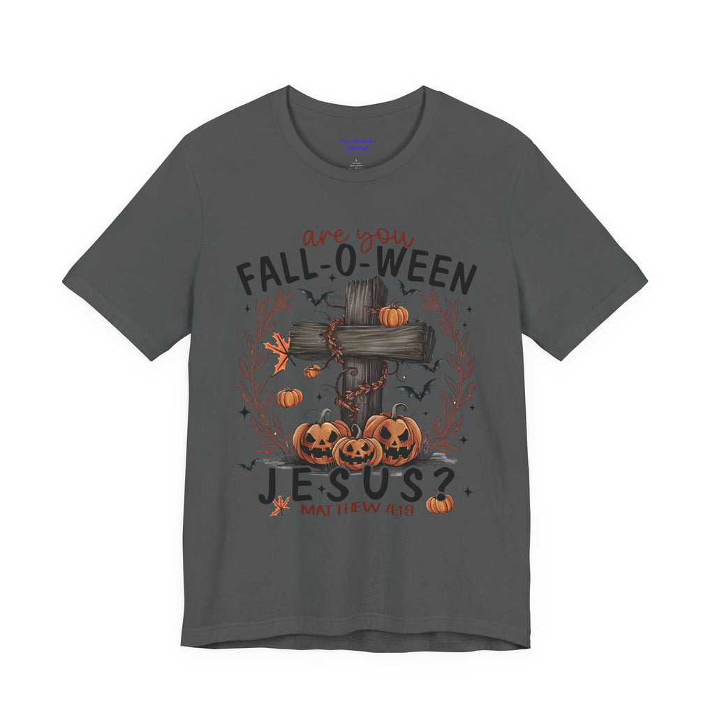 Autumn Pumpkin Christian Tee, Relaxed Fit Unisex Shirt, Fall Inspiration Tee, Cozy Halloween Top, Faith-Based Apparel