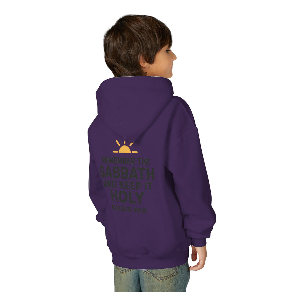 Sabbath Mode Youth Hoodie, Comfortable Hooded Sweatshirt for Kids, Perfect for Religious Observances, Christian Gift, Sunday Wear