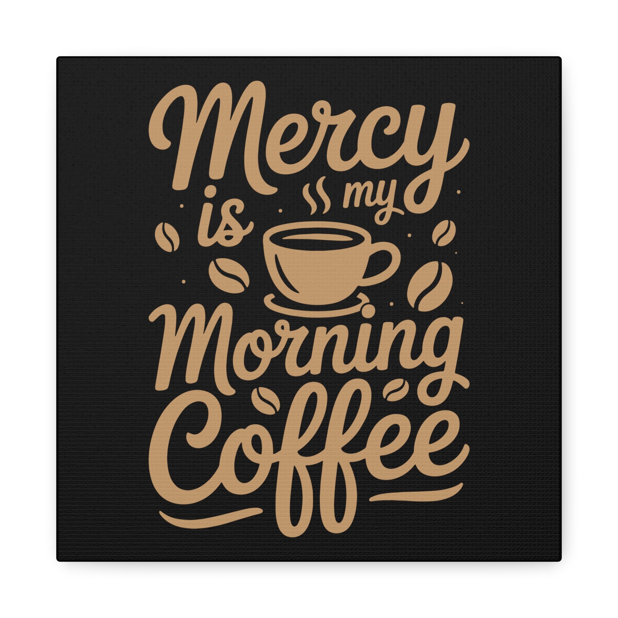 Coffee-Themed Canvas Art Print, Wall Decor for Coffee Lovers, Inspirational Home Decoration, Gift for Friends and Family