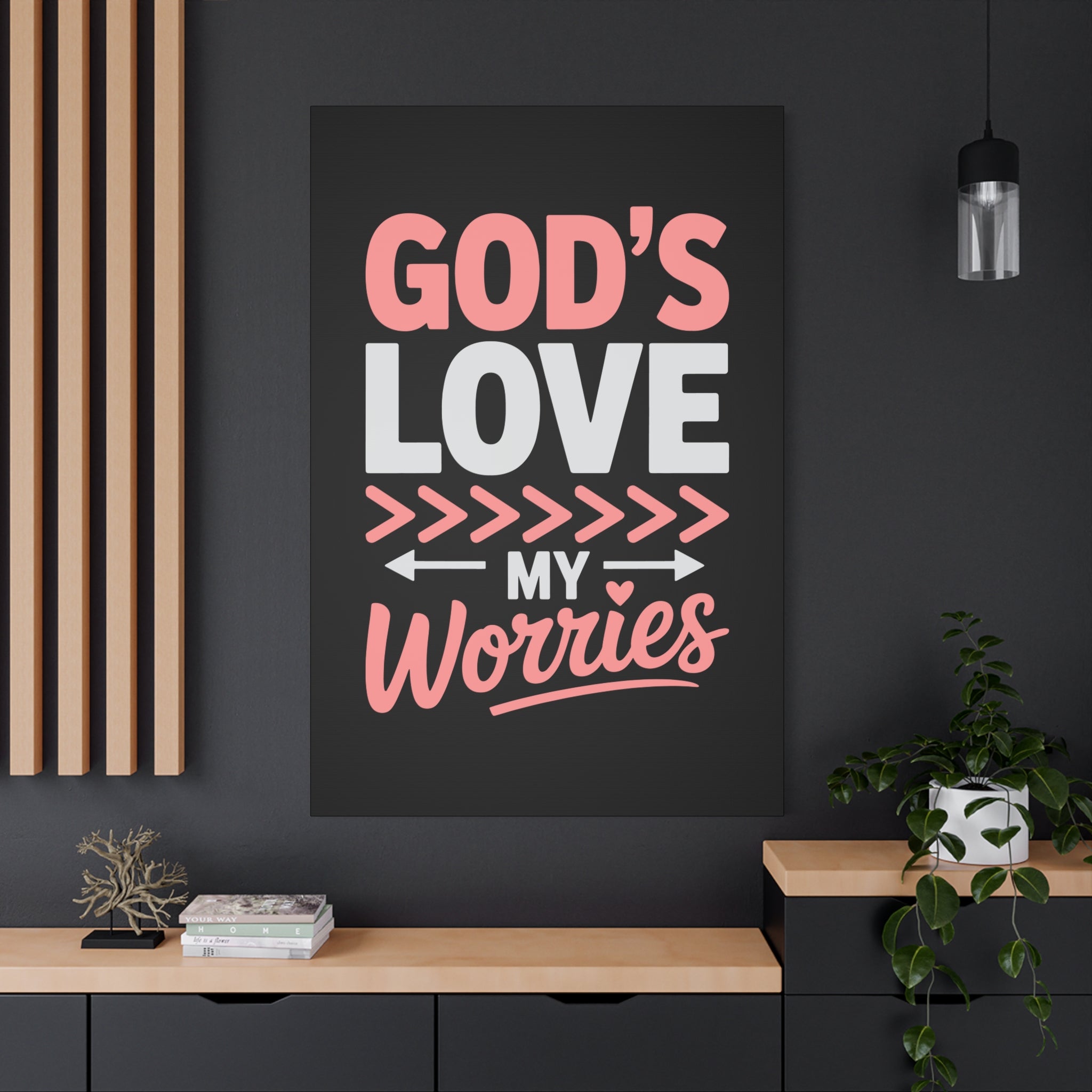 Inspirational Canvas Wall Art, Home Decor, Christian Gift, Motivational Wall Art, Stress Relief Decor, Housewarming Gift