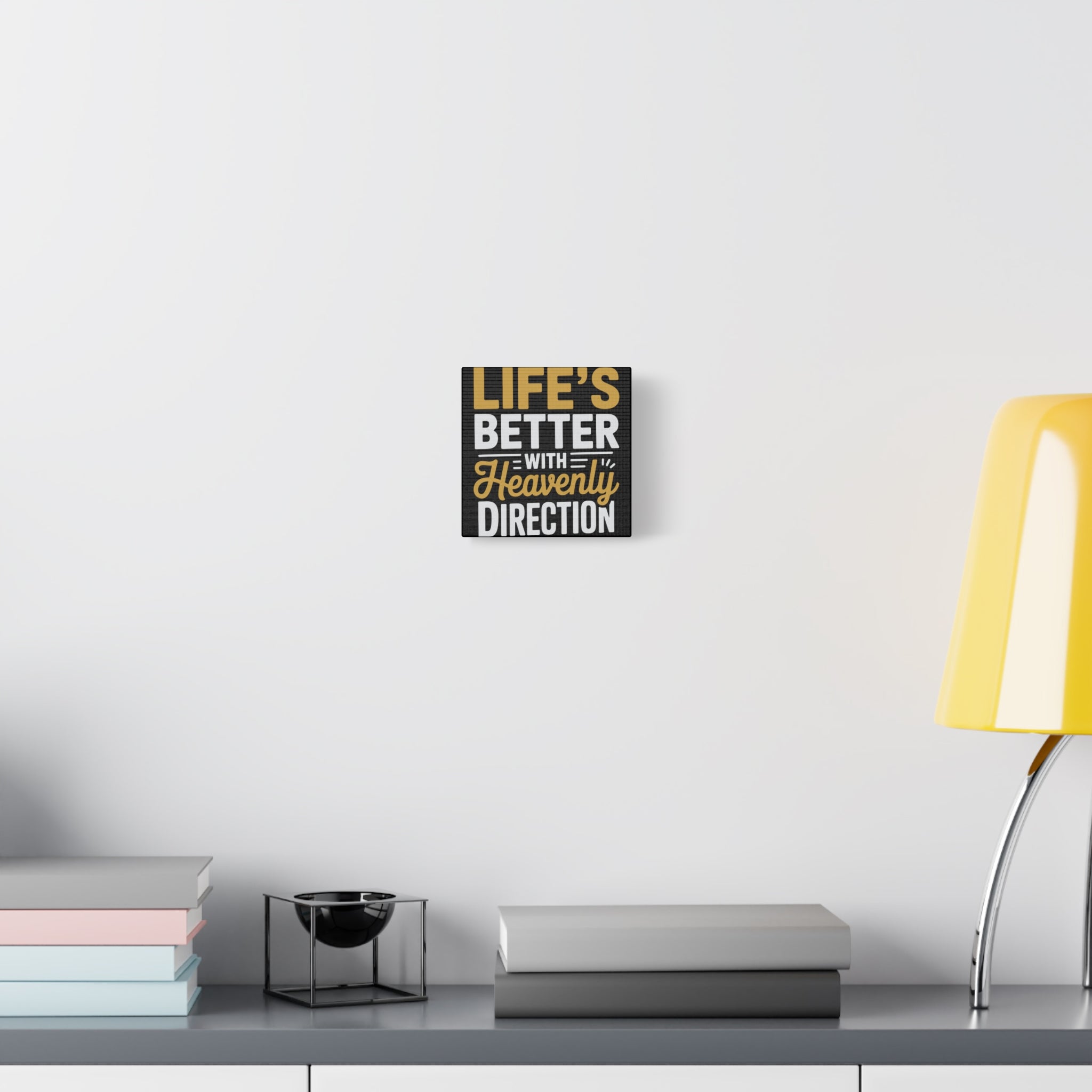 Heavenly Direction Canvas Wall Art, Inspirational Home Decor, Motivational Gift, Modern Wall Hanging, Perfect for Any Room