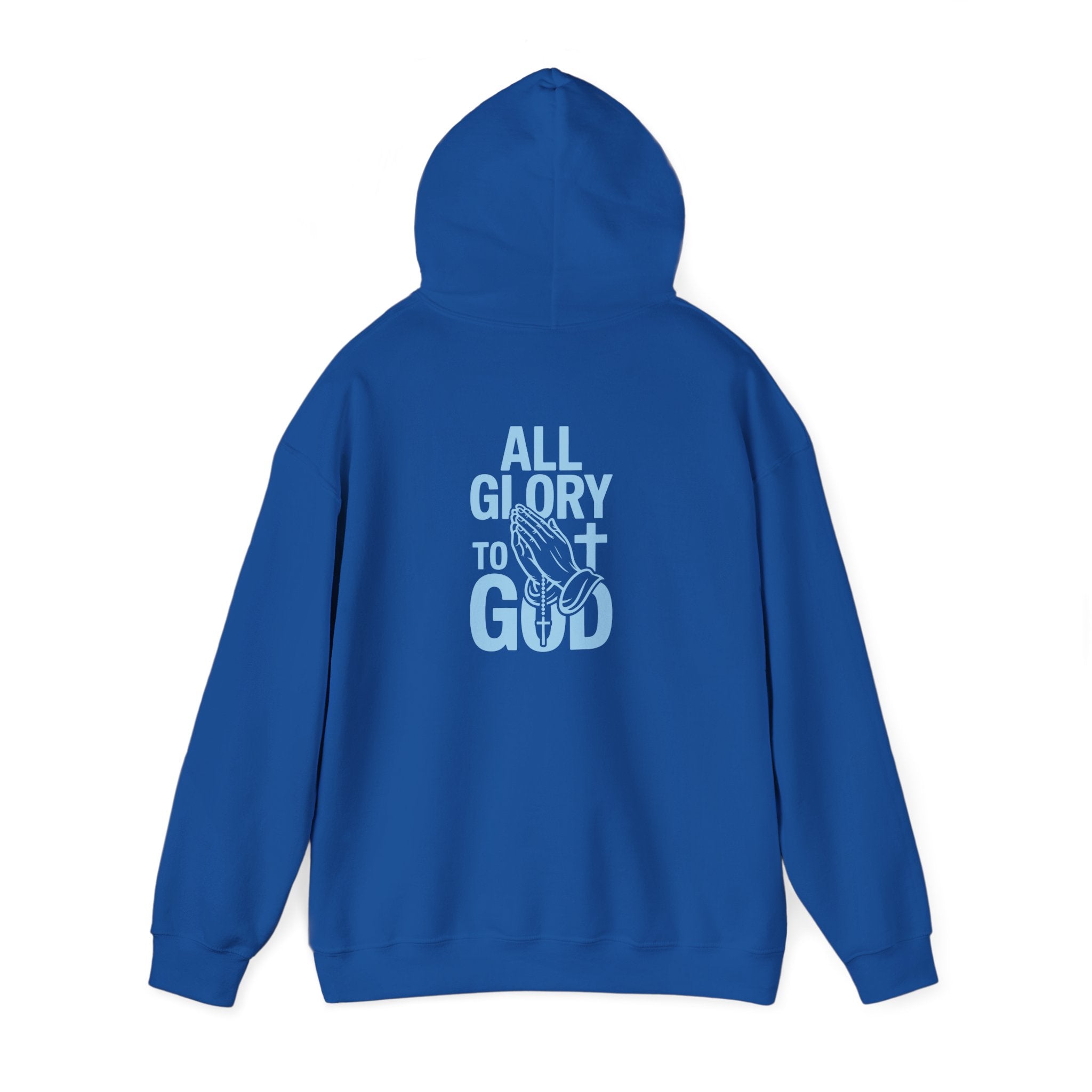 Unisex Inspirational Hooded Sweatshirt - All Glory to God, Faith, Religion, Christian Gifts, Casual Wear, Cozy Hoodie